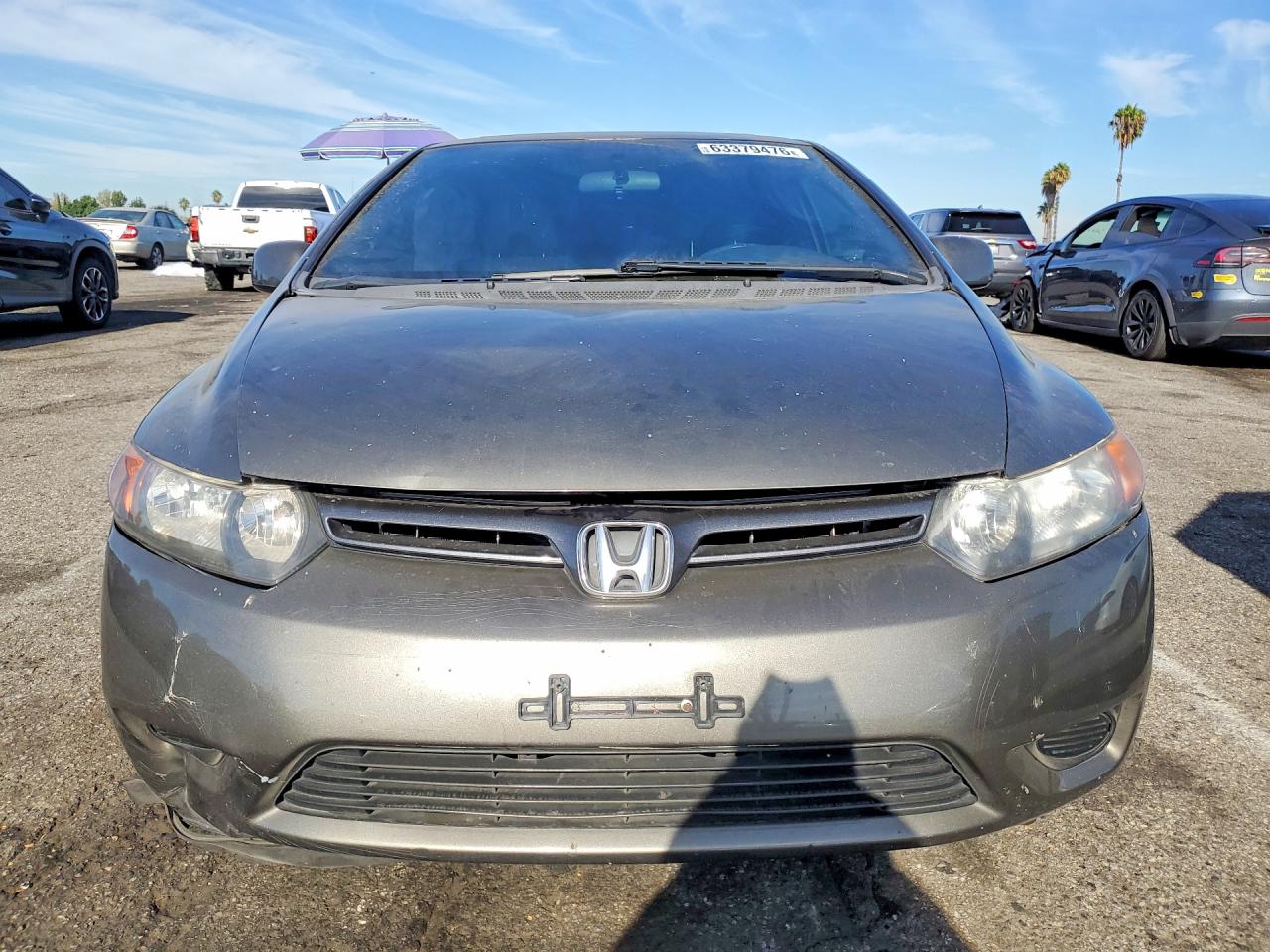 2006 Honda Civic Ex Gray vin: 2HGFG11896H570908