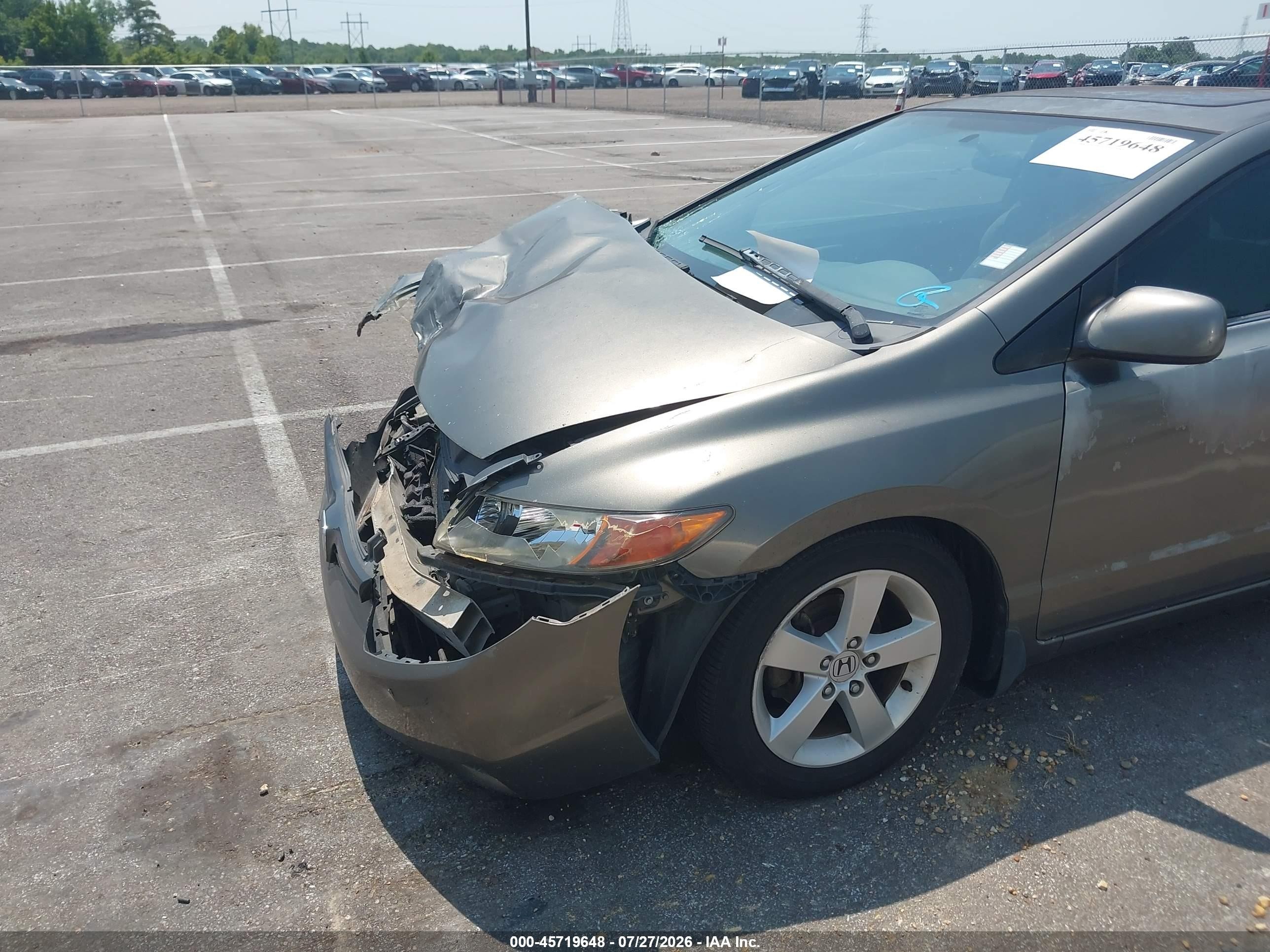 2007 Honda Civic Ex Brown vin: 2HGFG11897H515537