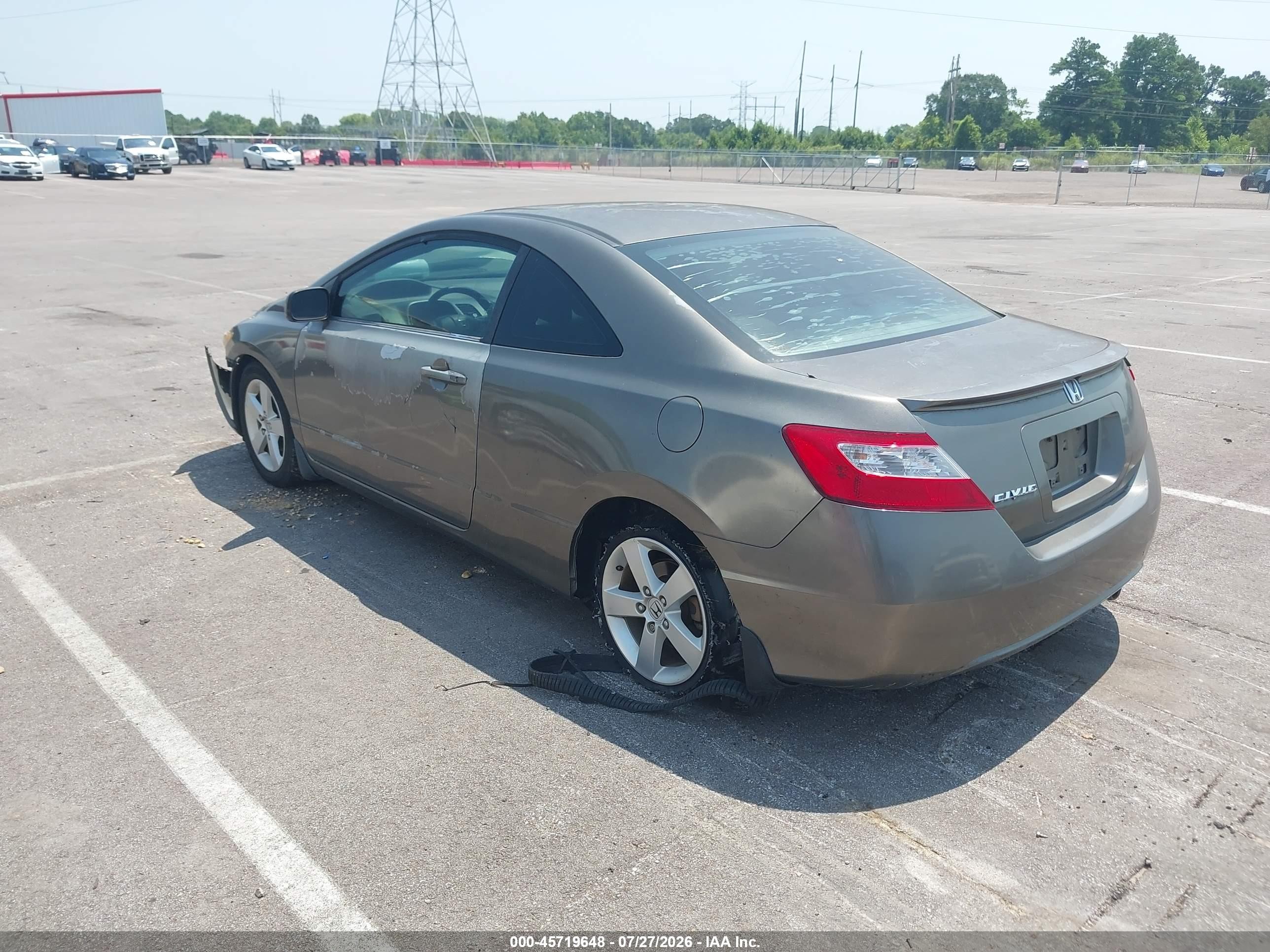 2007 Honda Civic Ex Brown vin: 2HGFG11897H515537