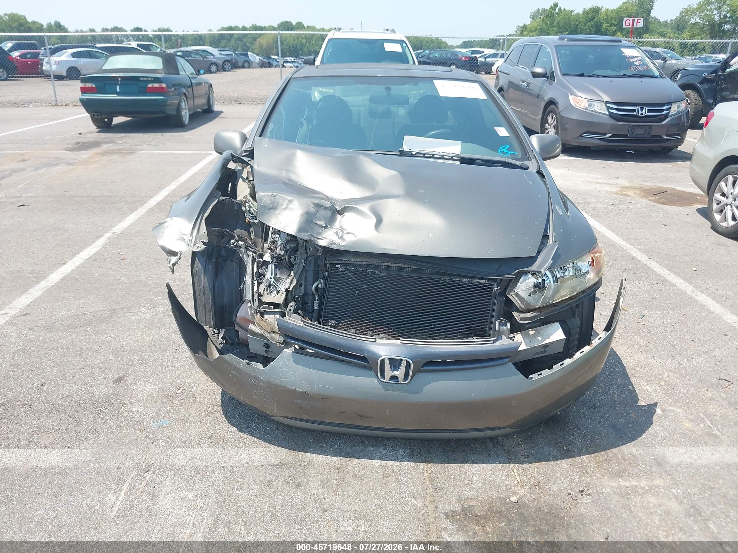 2007 Honda Civic Ex Brown vin: 2HGFG11897H515537