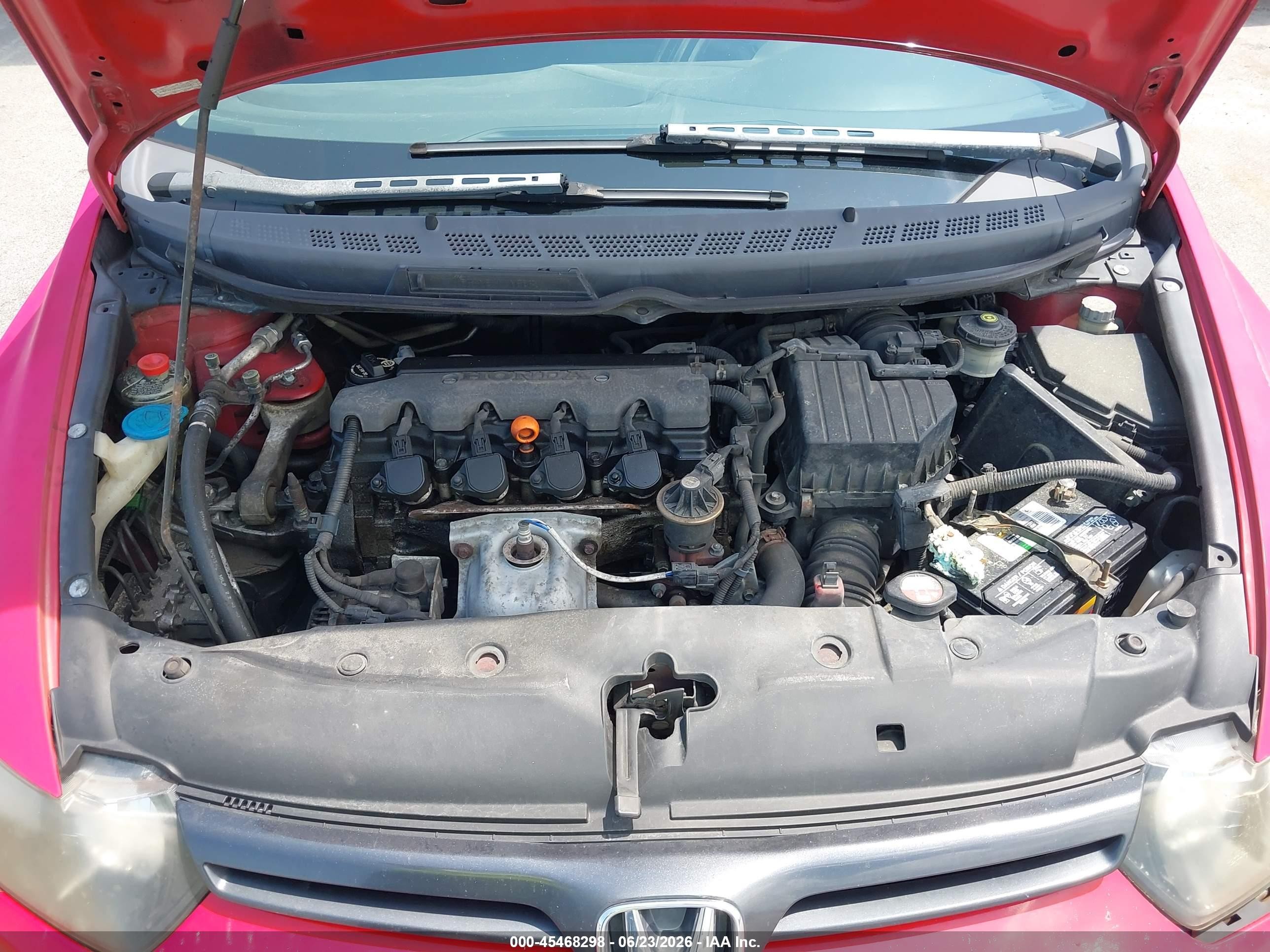 2008 Honda Civic Ex Red vin: 2HGFG11898H530847