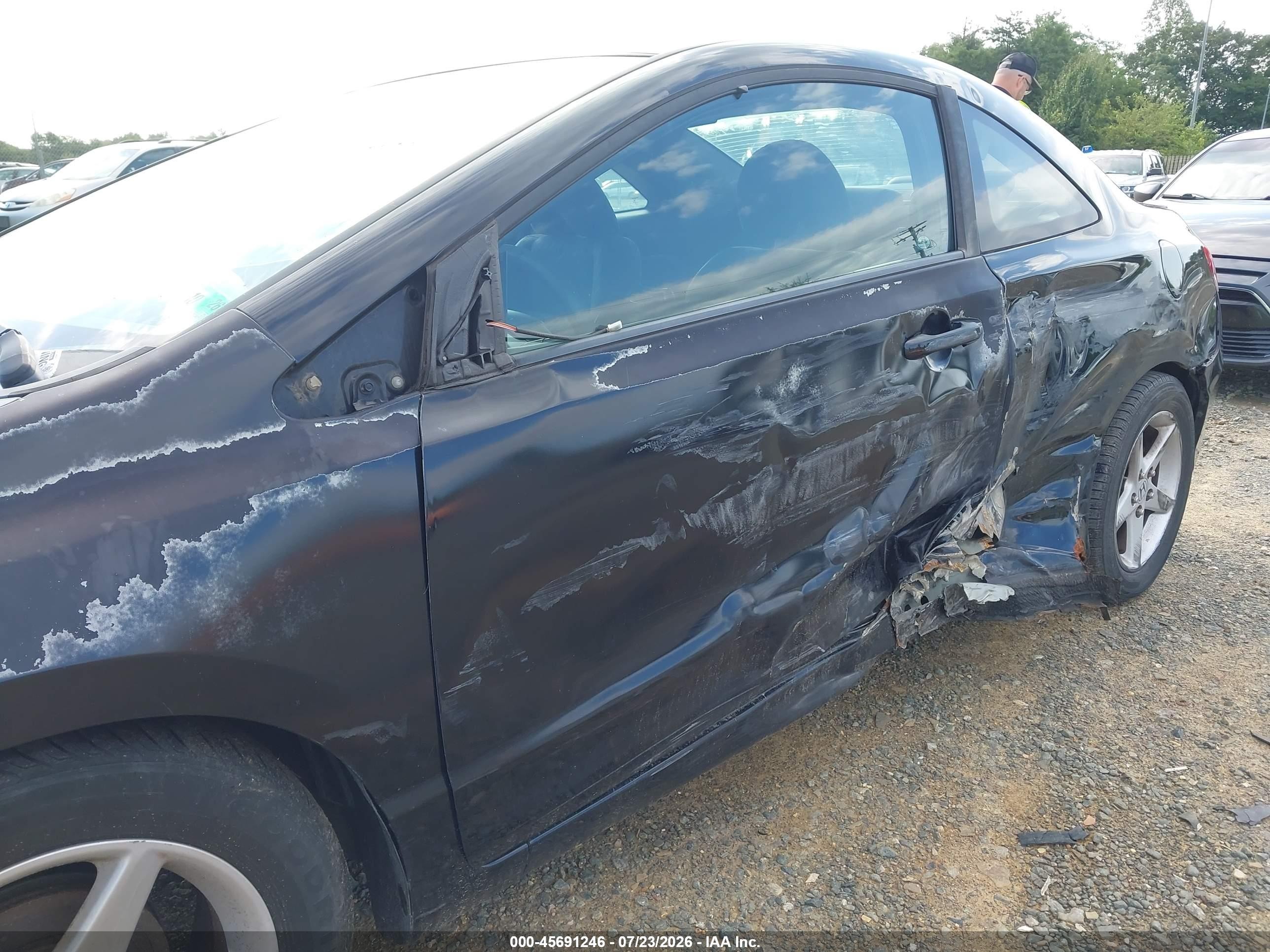 2007 Honda Civic Ex Black vin: 2HGFG118X7H560387
