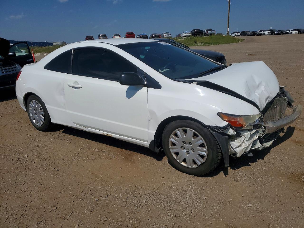 2008 Honda Civic Dx Белый vin: 2HGFG12258H004953