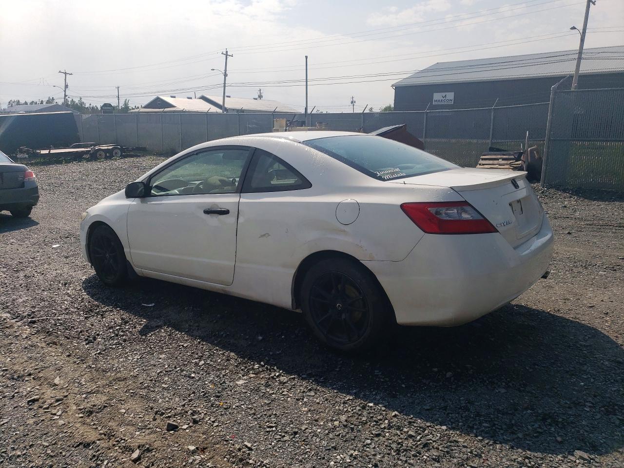 2009 Honda Civic Dx White vin: 2HGFG12279H008536