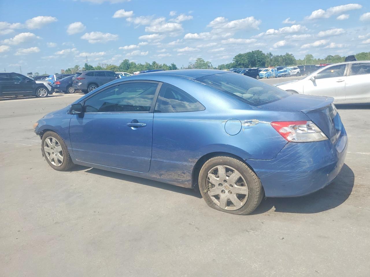 2006 Honda Civic Lx Синий vin: 2HGFG12606H524686