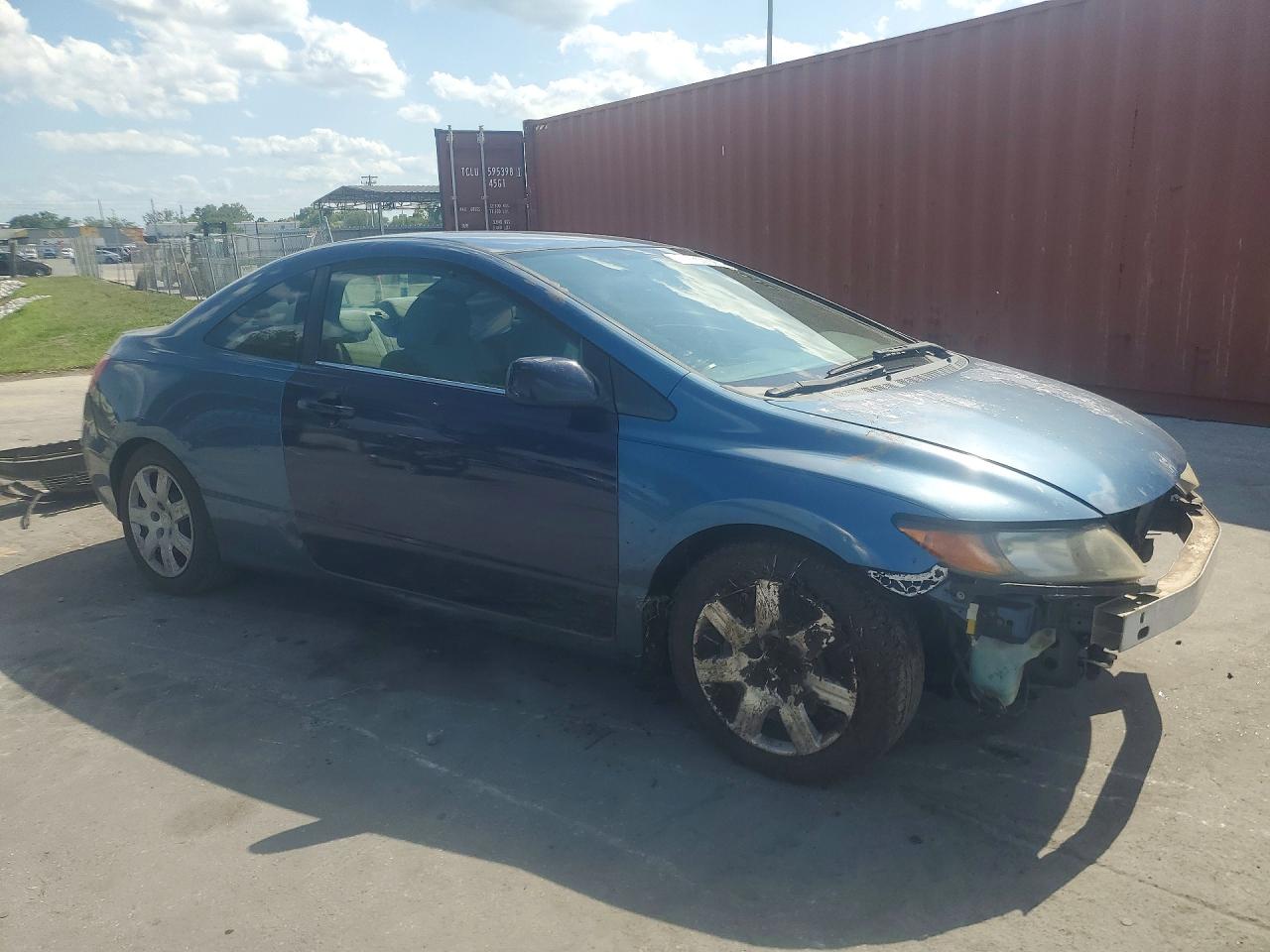 2006 Honda Civic Lx Синий vin: 2HGFG12606H524686