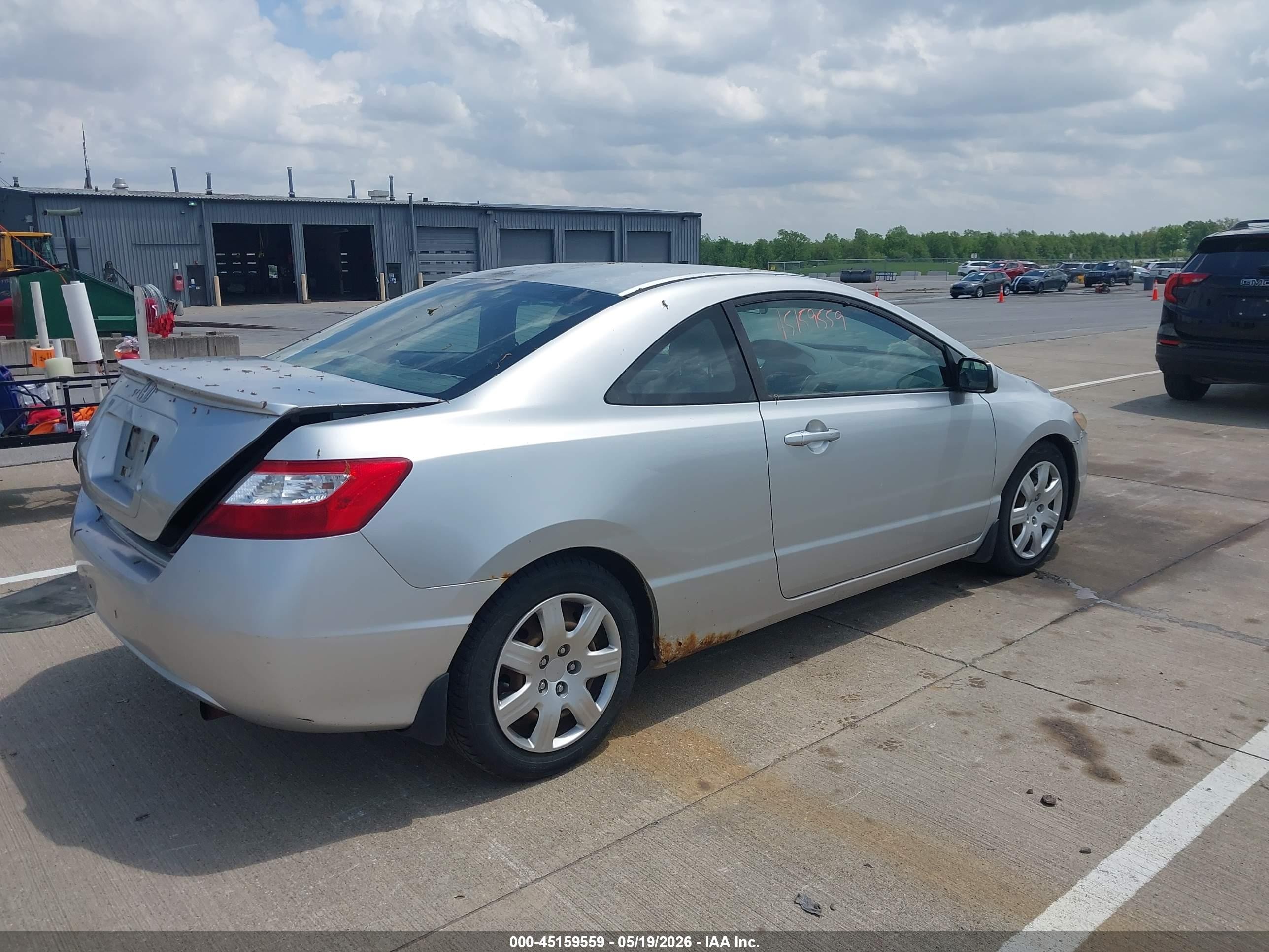 2006 Honda Civic Lx Silver vin: 2HGFG12606H555355