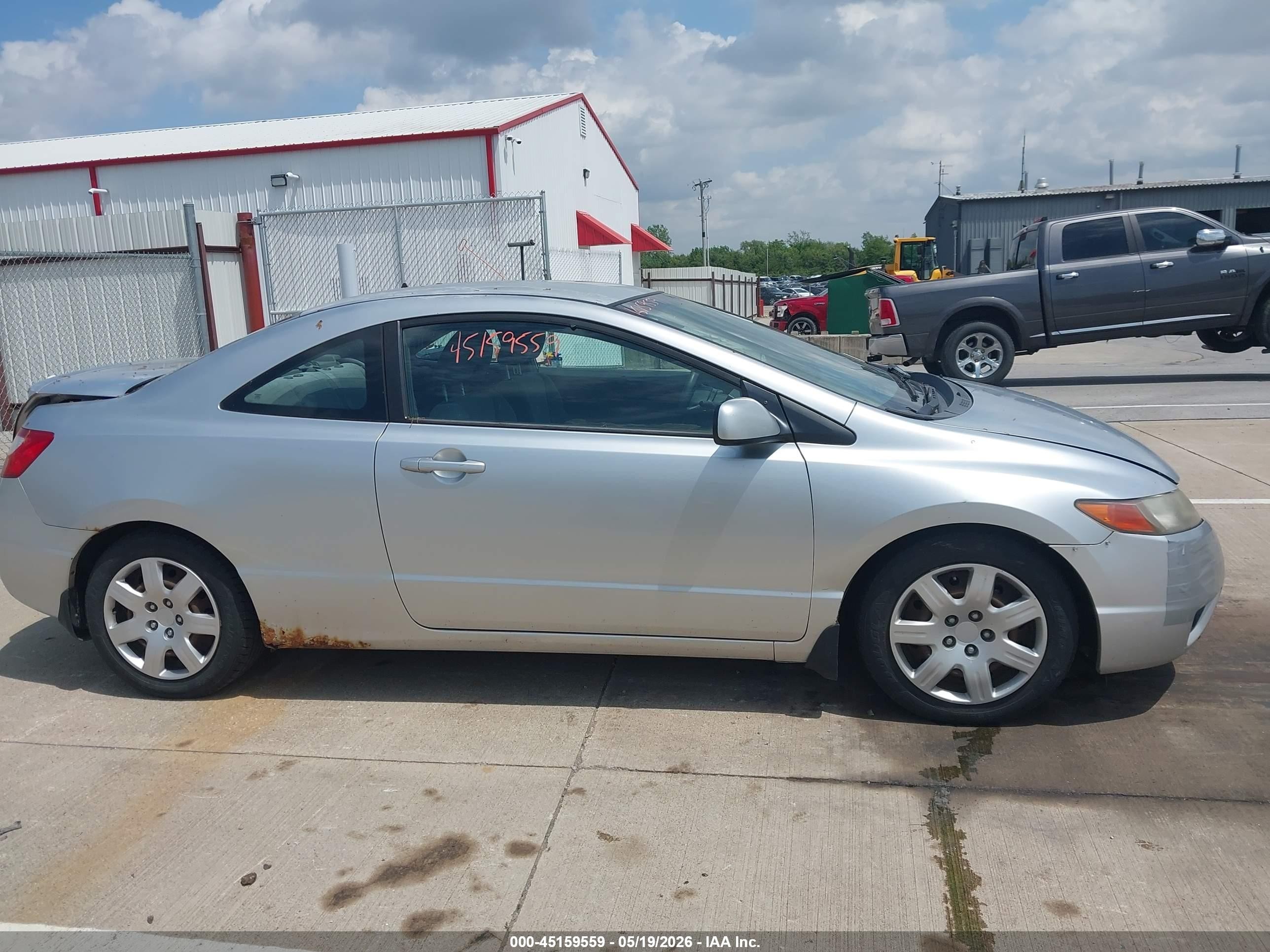 2006 Honda Civic Lx Silver vin: 2HGFG12606H555355