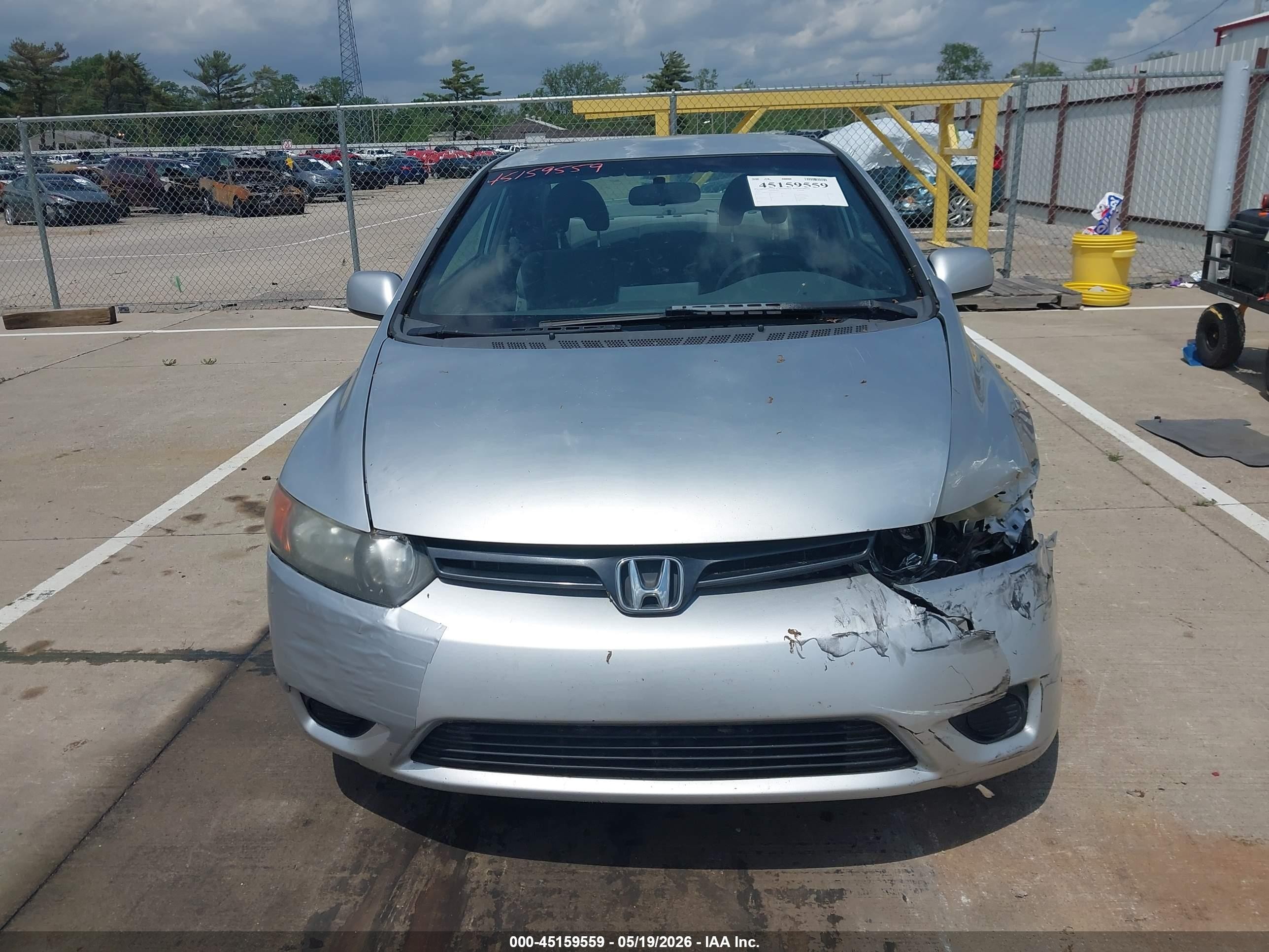2006 Honda Civic Lx Silver vin: 2HGFG12606H555355