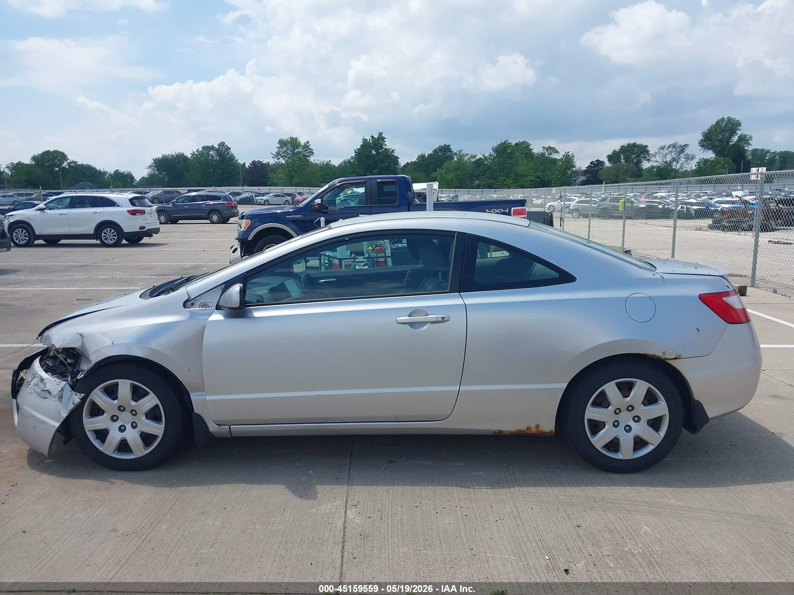 2006 Honda Civic Lx Silver vin: 2HGFG12606H555355