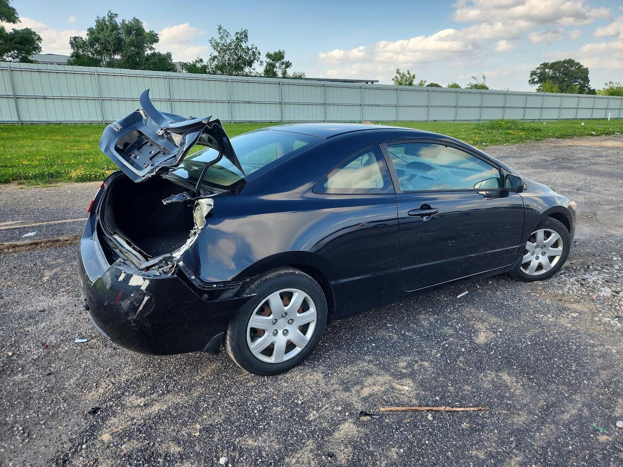 2006 Honda Civic Lx Black vin: 2HGFG12606H580157