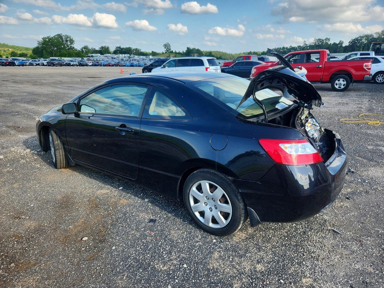 2006 Honda Civic Lx Black vin: 2HGFG12606H580157
