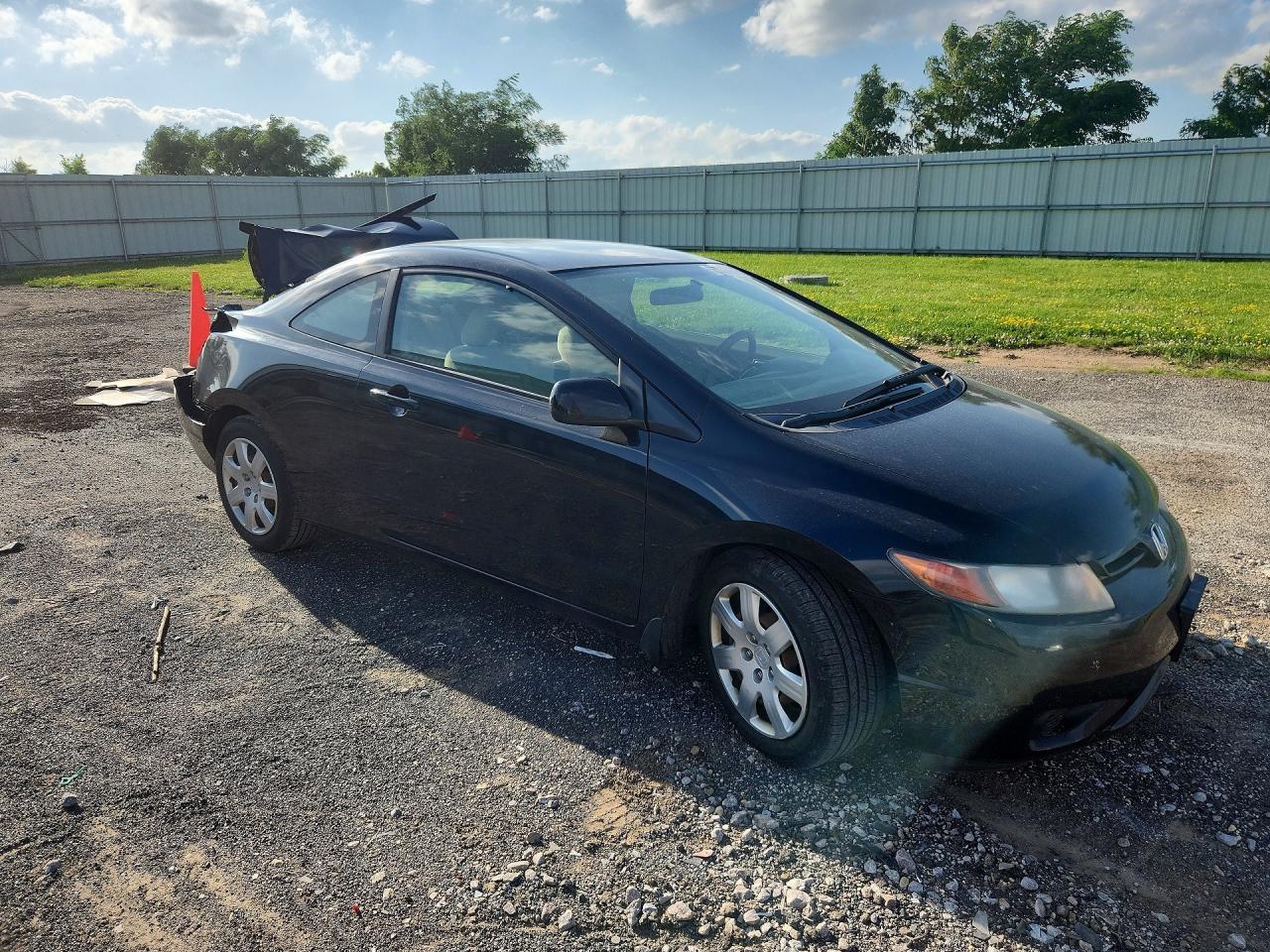 2006 Honda Civic Lx Black vin: 2HGFG12606H580157