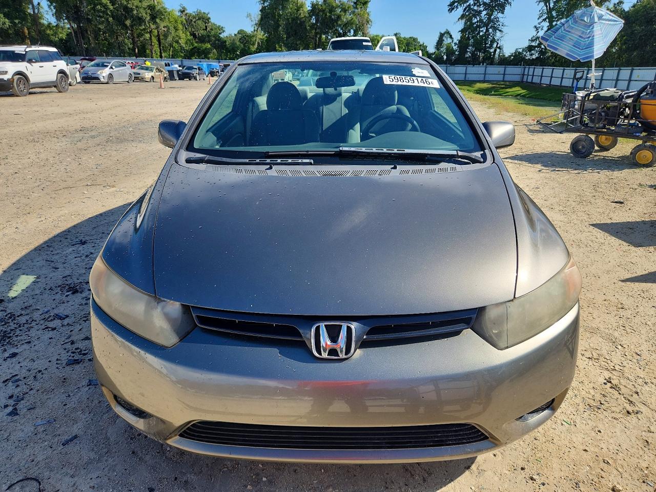 2006 Honda Civic Lx Gray vin: 2HGFG12606H581857