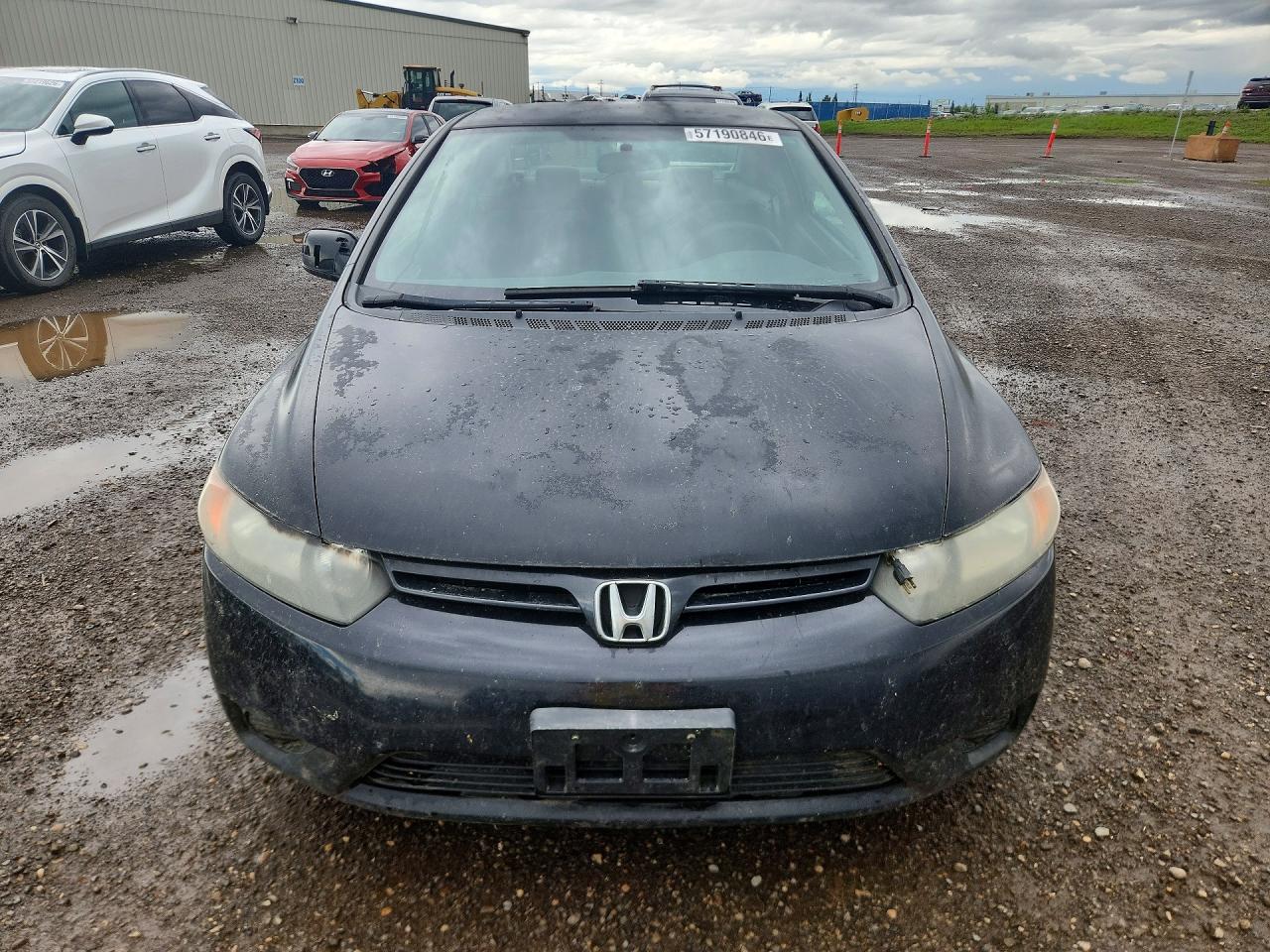 2007 Honda Civic Lx Black vin: 2HGFG12607H011696