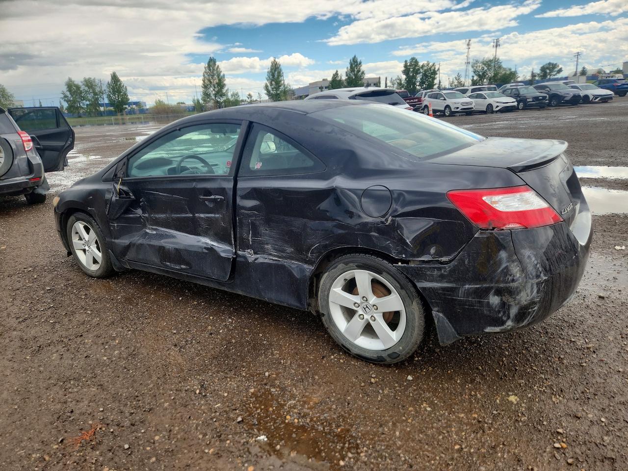 2007 Honda Civic Lx Black vin: 2HGFG12607H011696