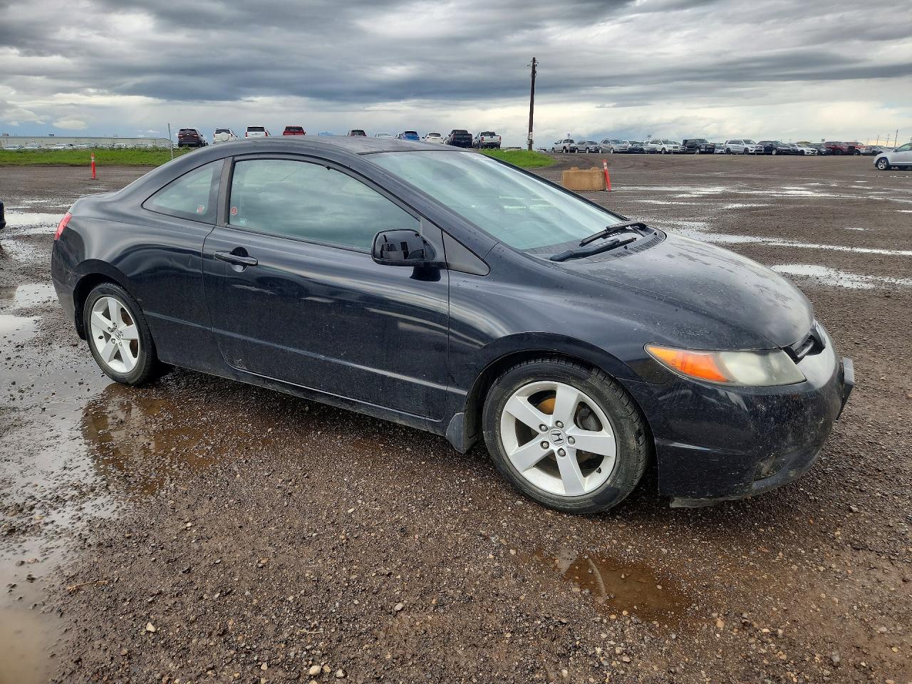 2007 Honda Civic Lx Black vin: 2HGFG12607H011696