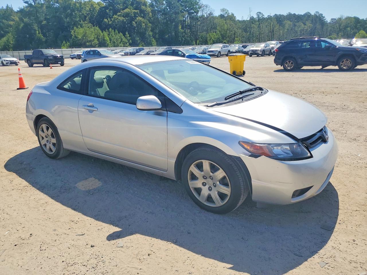 2007 Honda Civic Lx Silver vin: 2HGFG12607H504245