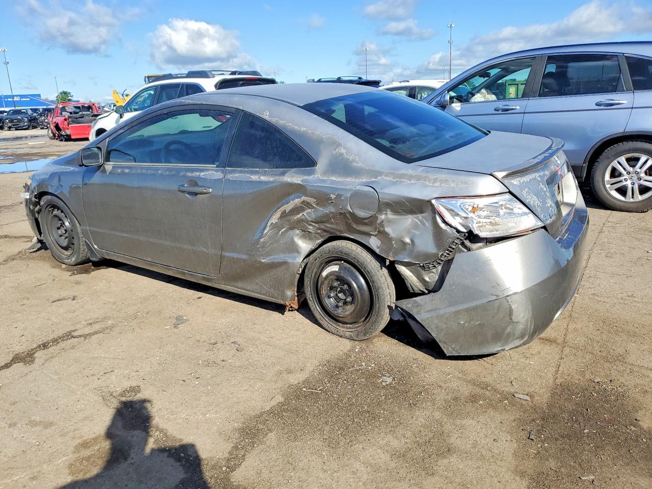2007 Honda Civic Lx Silver vin: 2HGFG12607H513088