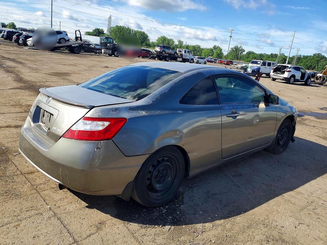 2007 Honda Civic Lx Silver vin: 2HGFG12607H513088