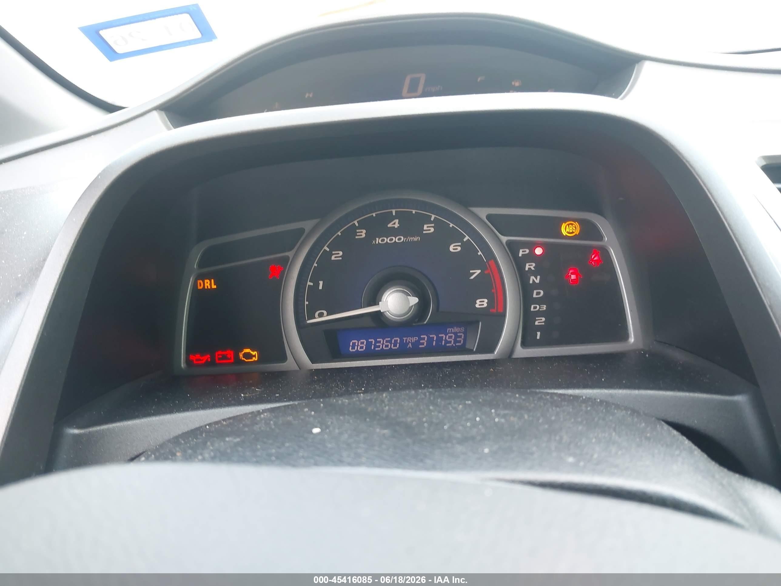 2007 Honda Civic Lx Light Blue vin: 2HGFG12607H538122