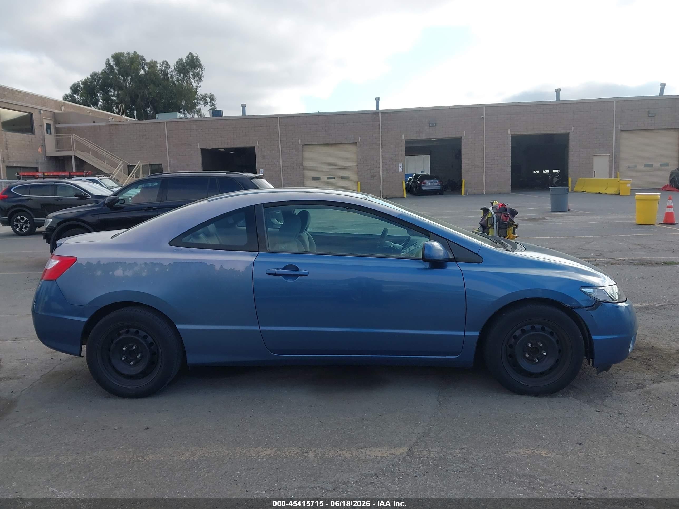 2007 Honda Civic Lx Light Blue vin: 2HGFG12607H542963