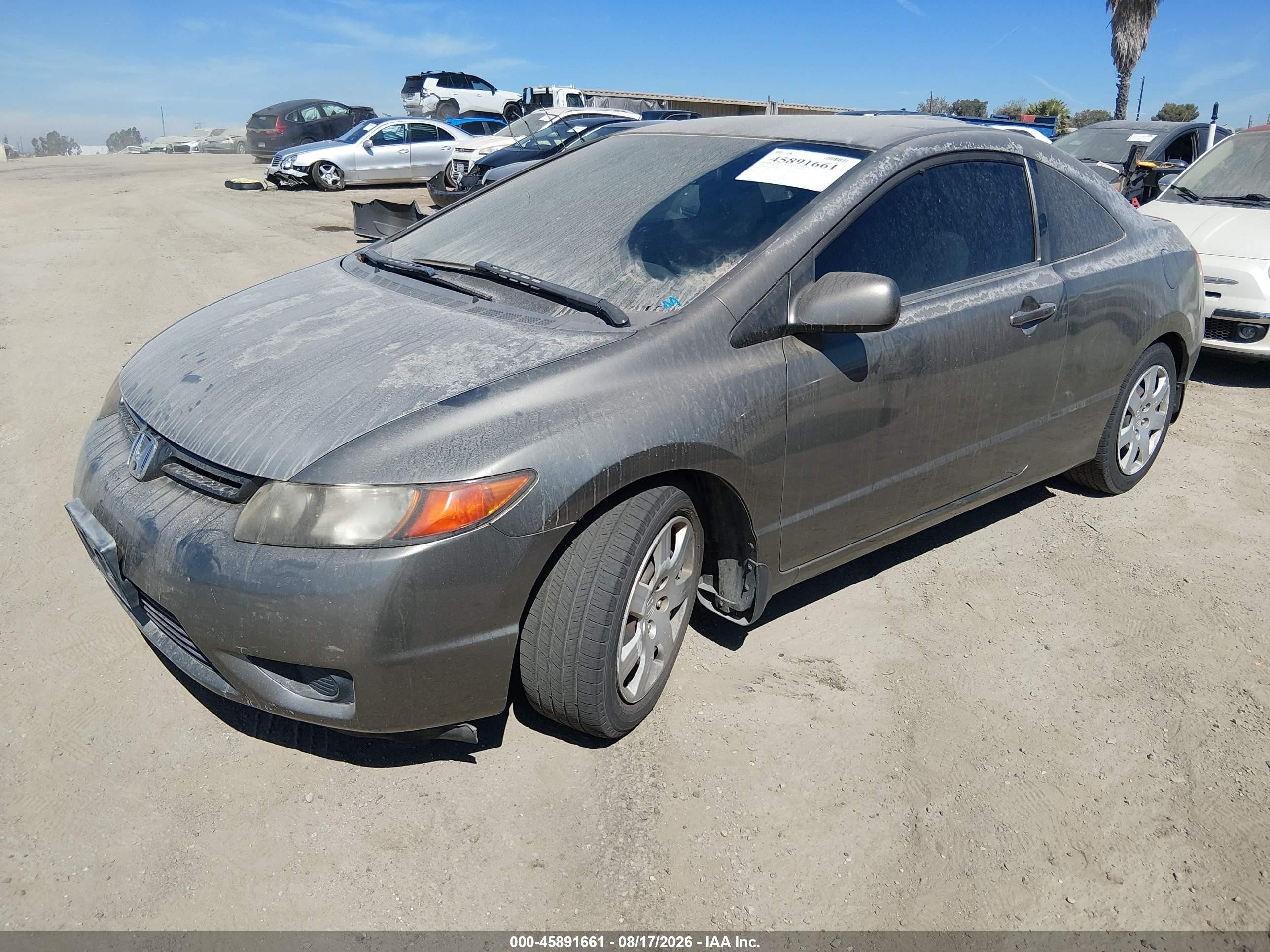 2007 Honda Civic Lx Silver vin: 2HGFG12607H572691