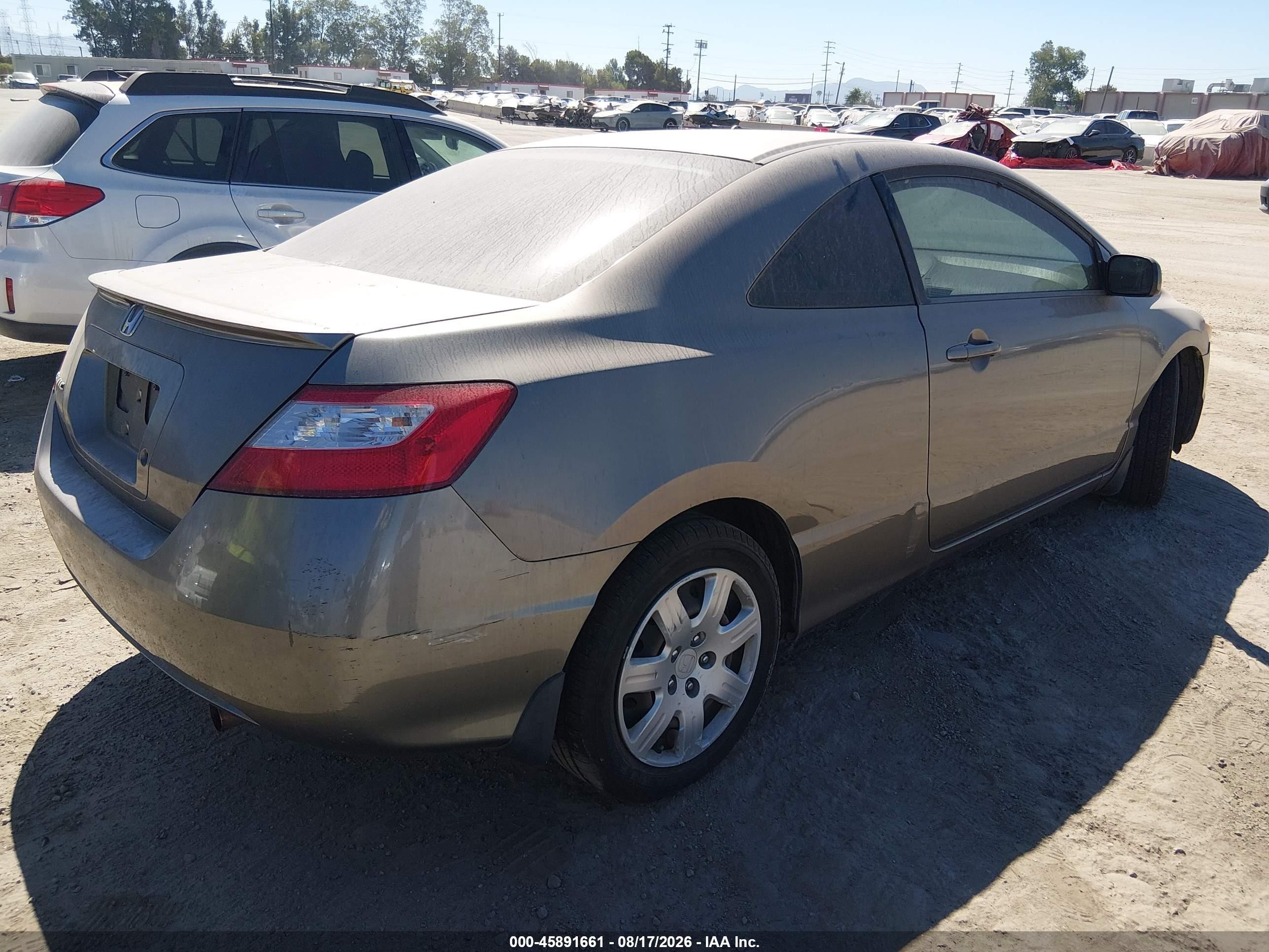 2007 Honda Civic Lx Silver vin: 2HGFG12607H572691