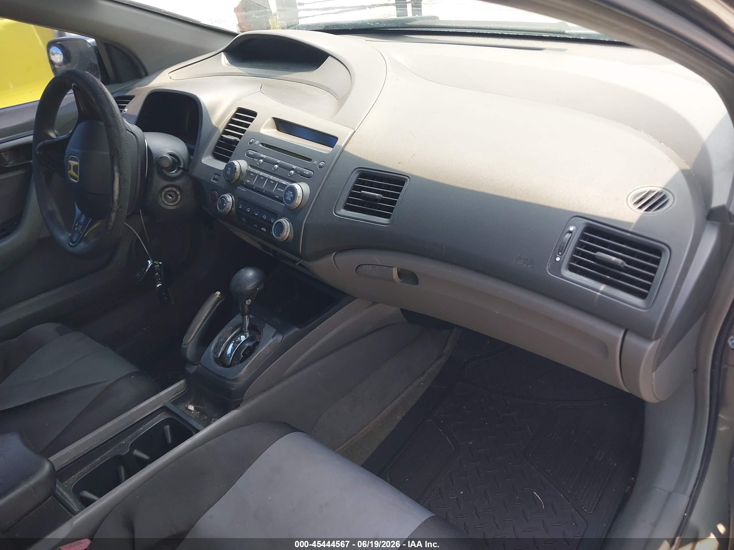 2007 Honda Civic Lx Gray vin: 2HGFG12607H581732