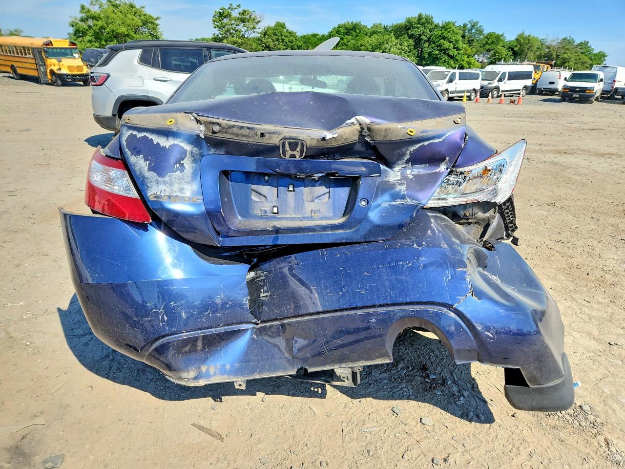 2008 Honda Civic Lx Blue vin: 2HGFG12608H501279