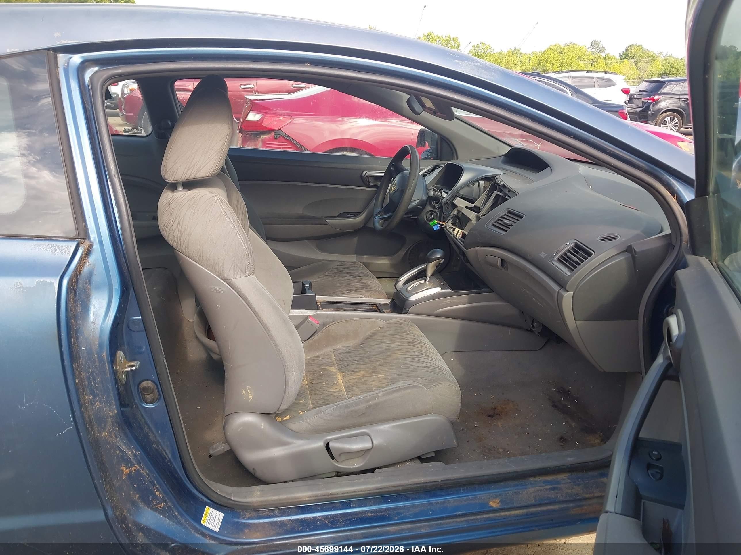 2008 Honda Civic Lx Blue vin: 2HGFG12608H515117