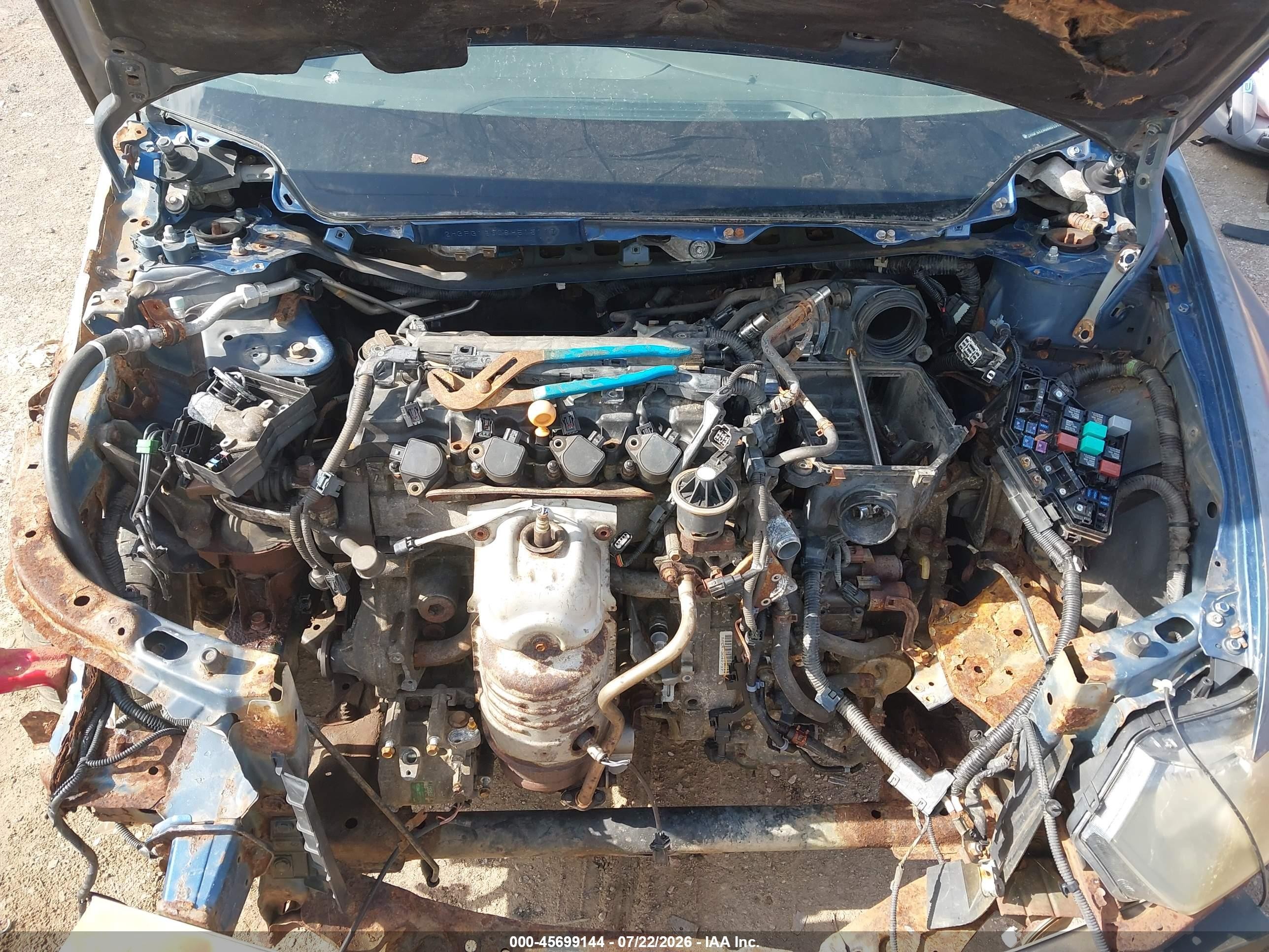 2008 Honda Civic Lx Blue vin: 2HGFG12608H515117