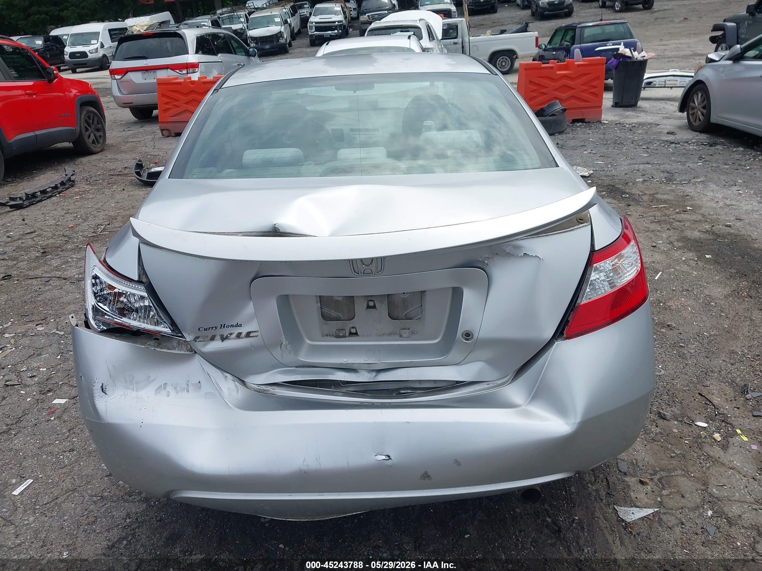 2008 Honda Civic Lx Серебряный vin: 2HGFG12608H521919