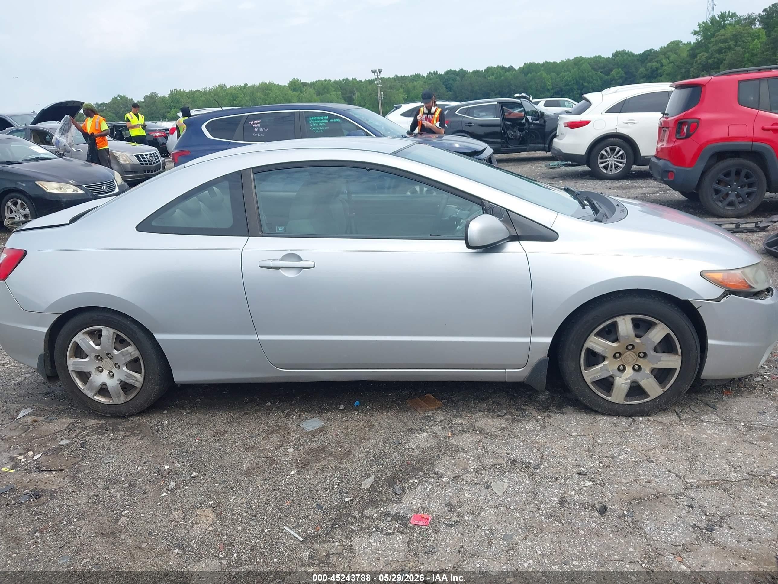 2008 Honda Civic Lx Серебряный vin: 2HGFG12608H521919