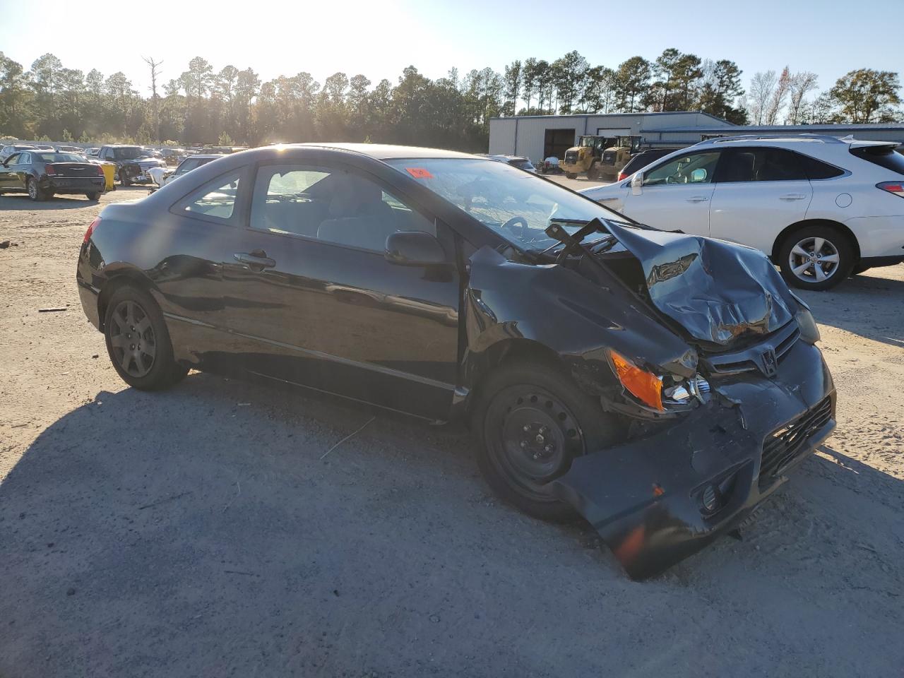 2008 Honda Civic Lx Black vin: 2HGFG12608H524318