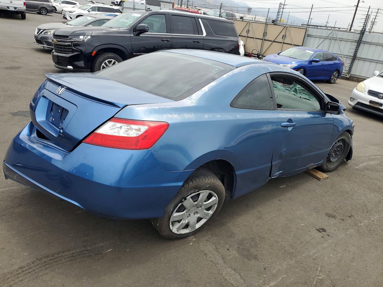 2008 Honda Civic Lx Blue vin: 2HGFG12608H541720
