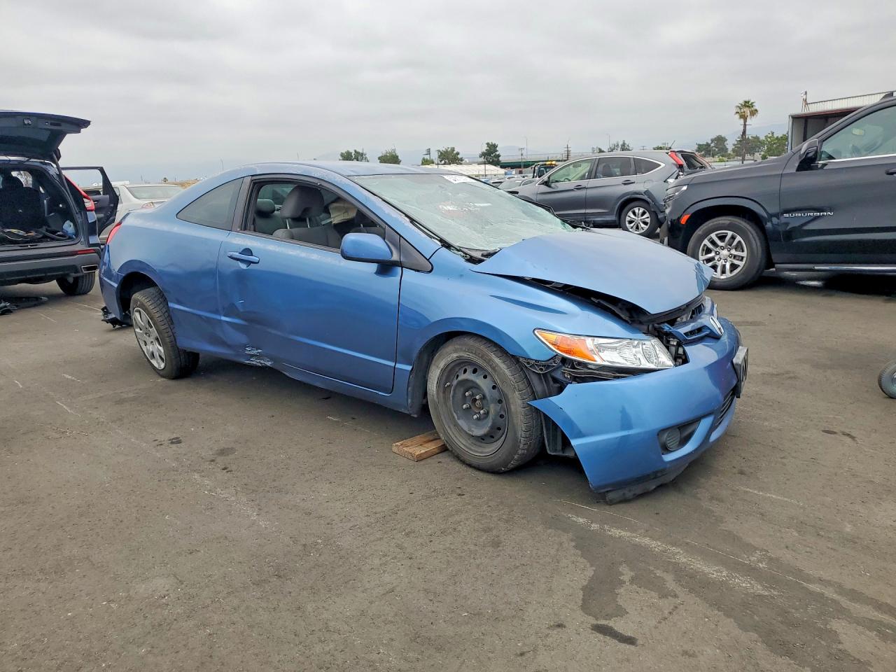 2008 Honda Civic Lx Blue vin: 2HGFG12608H541720