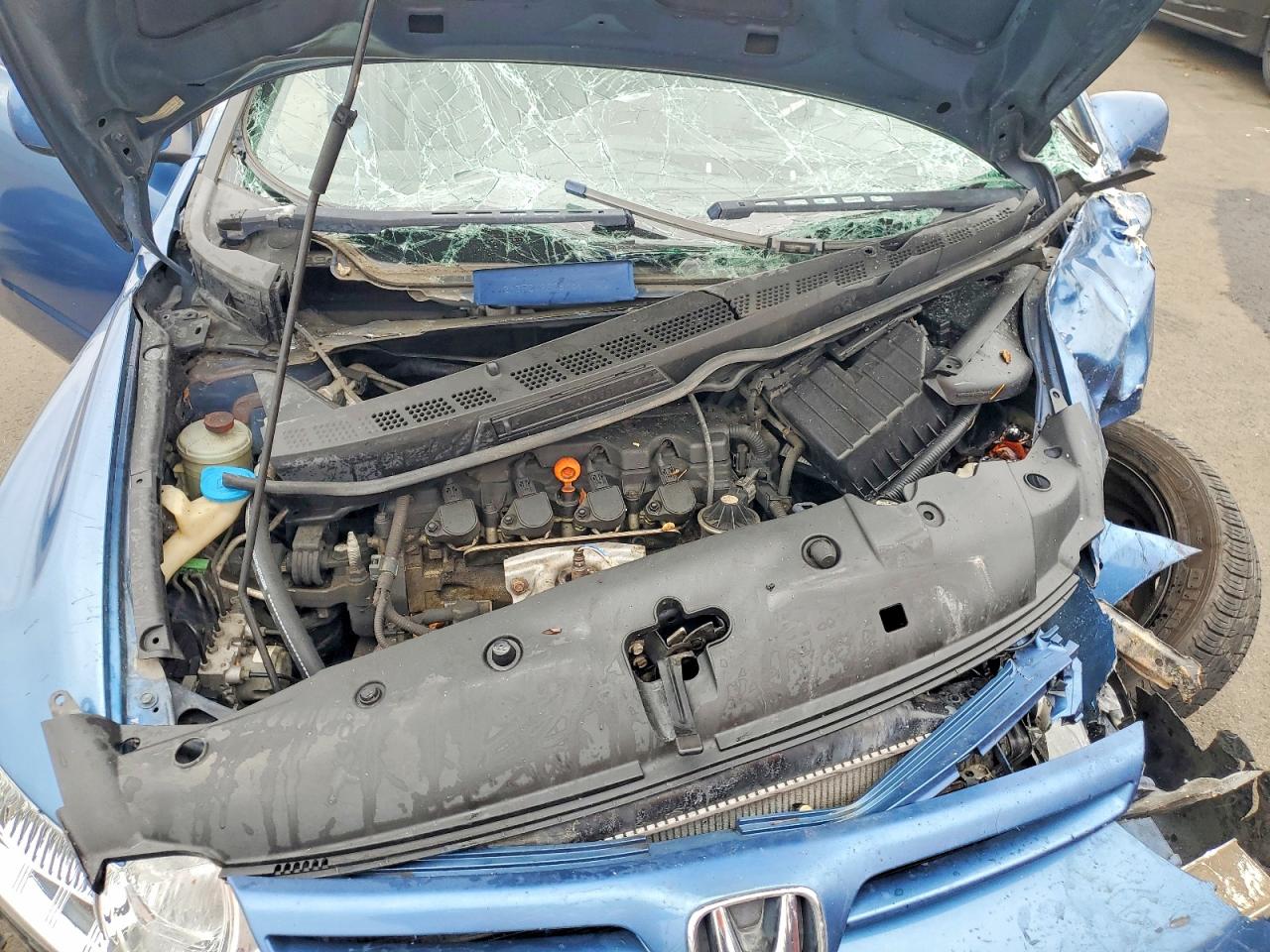2008 Honda Civic Lx Blue vin: 2HGFG12608H541720