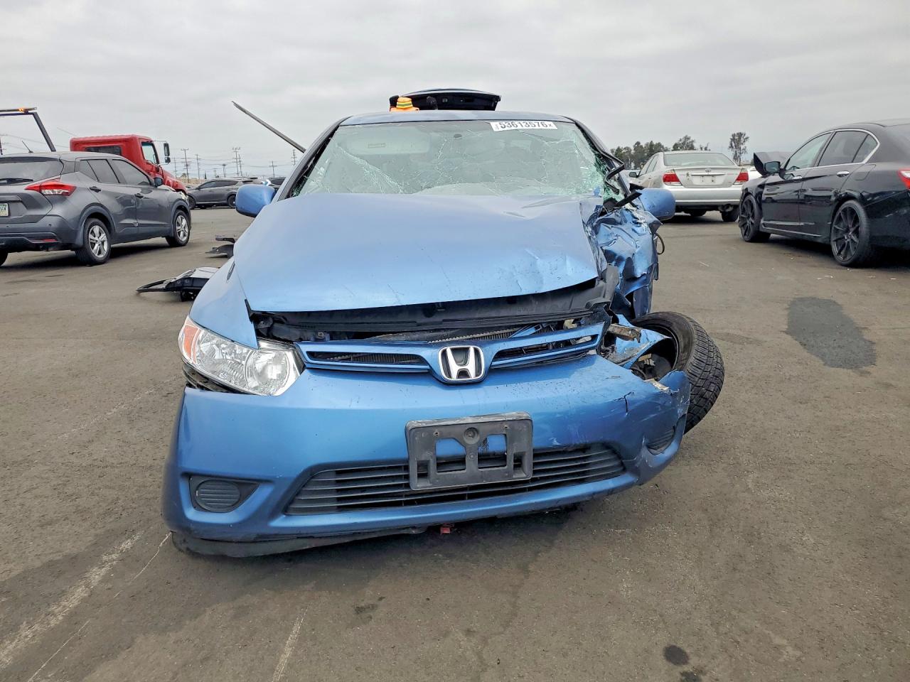 2008 Honda Civic Lx Blue vin: 2HGFG12608H541720