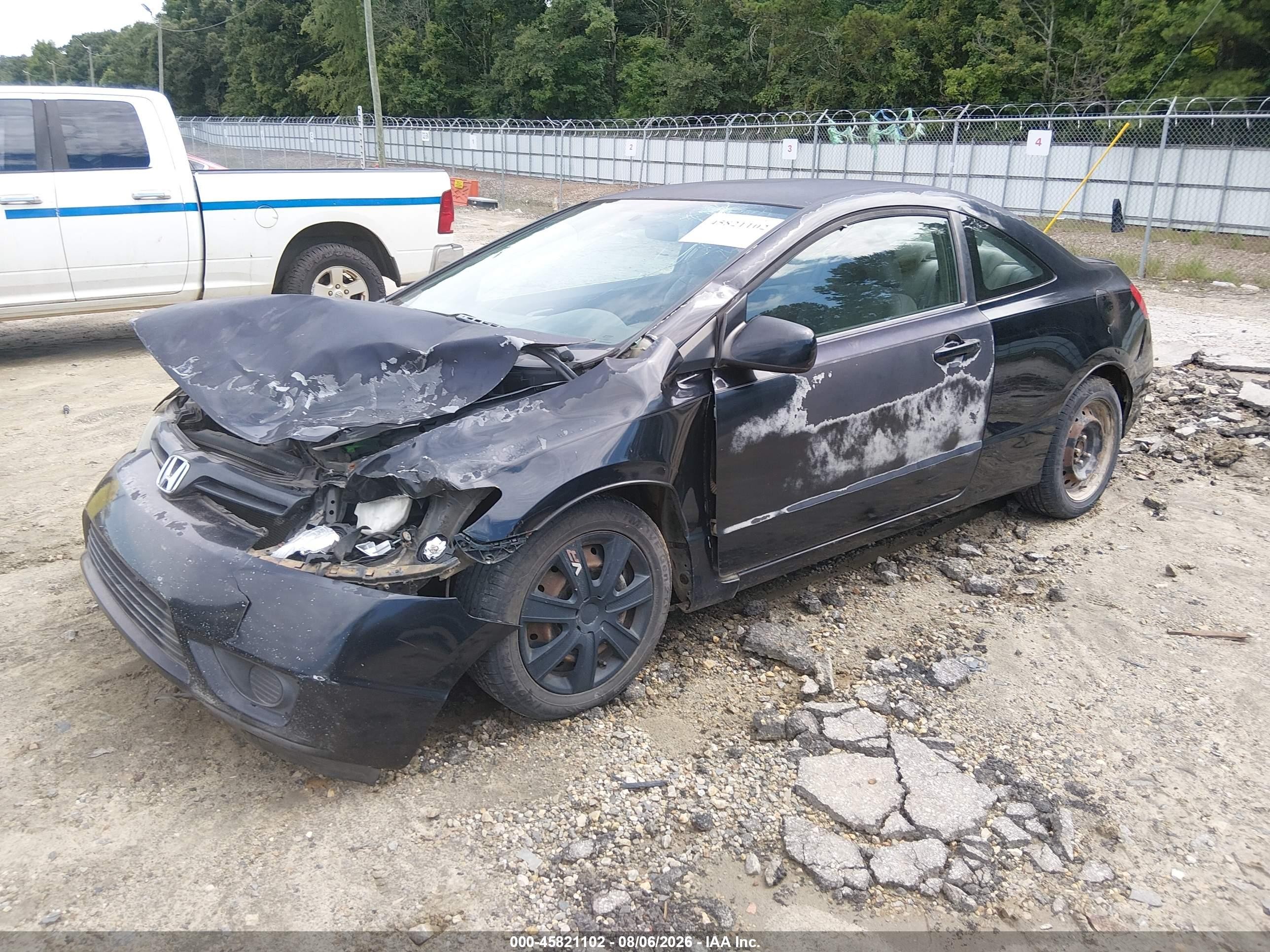 2008 Honda Civic Lx Black vin: 2HGFG12608H575687