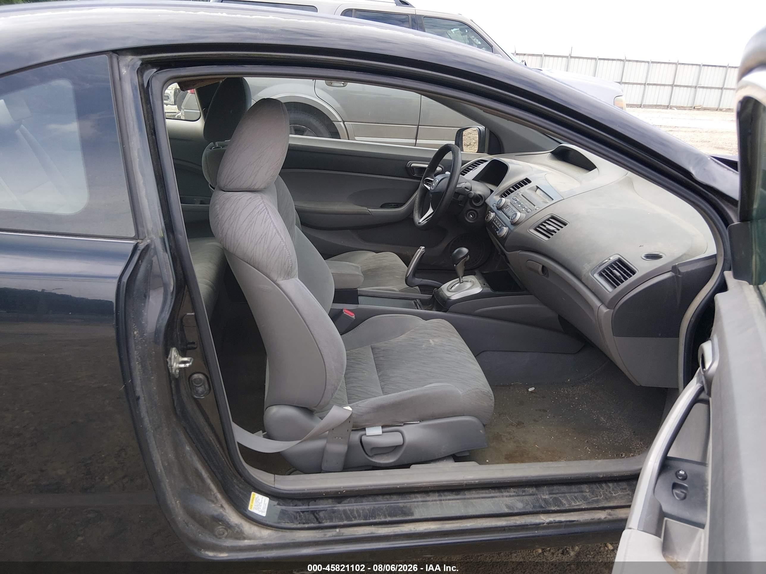 2008 Honda Civic Lx Black vin: 2HGFG12608H575687