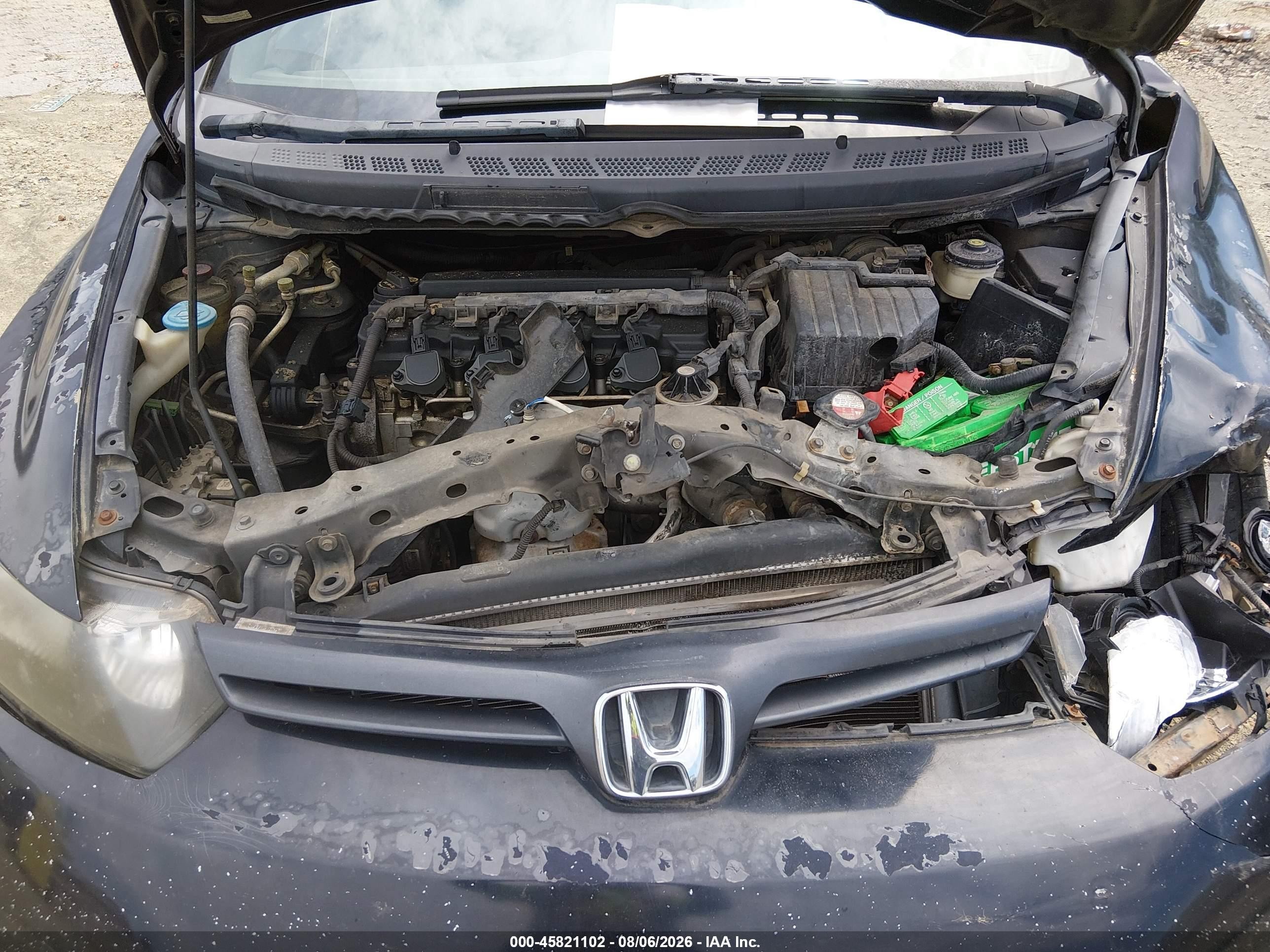 2008 Honda Civic Lx Black vin: 2HGFG12608H575687