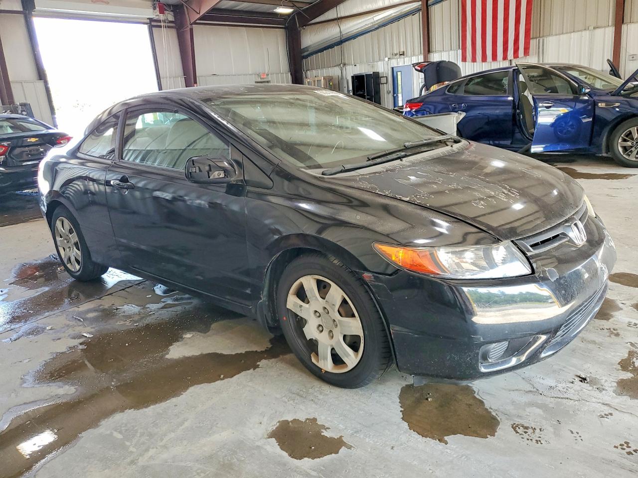 2008 Honda Civic Lx Black vin: 2HGFG12608H581621