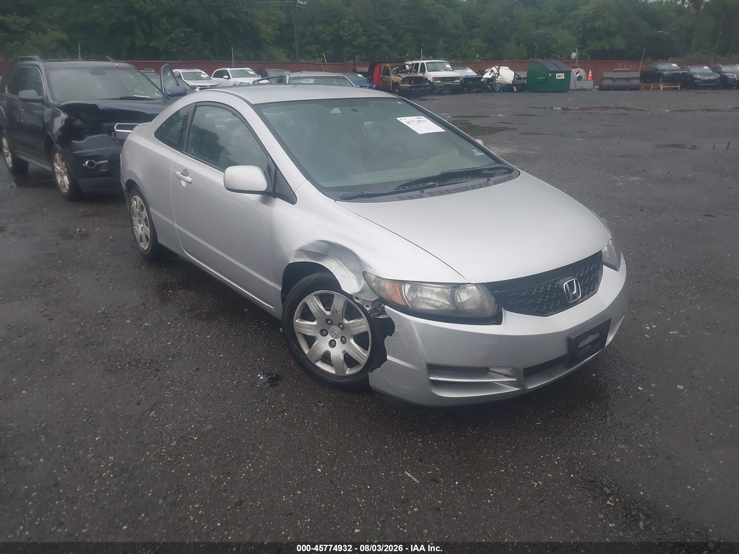 2009 Honda Civic Lx Silver vin: 2HGFG12609H503857