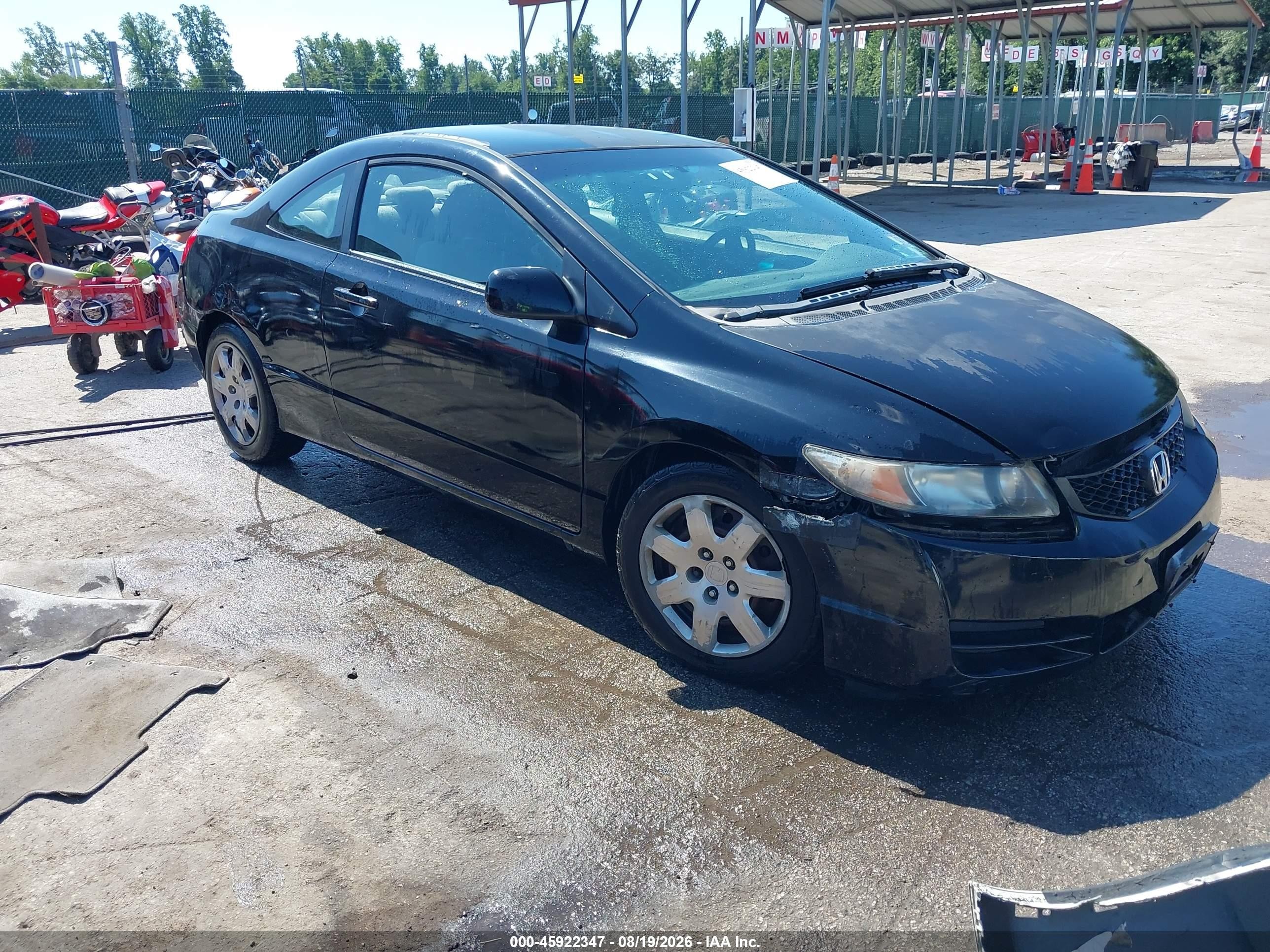 2009 Honda Civic Lx Черный vin: 2HGFG12609H534560