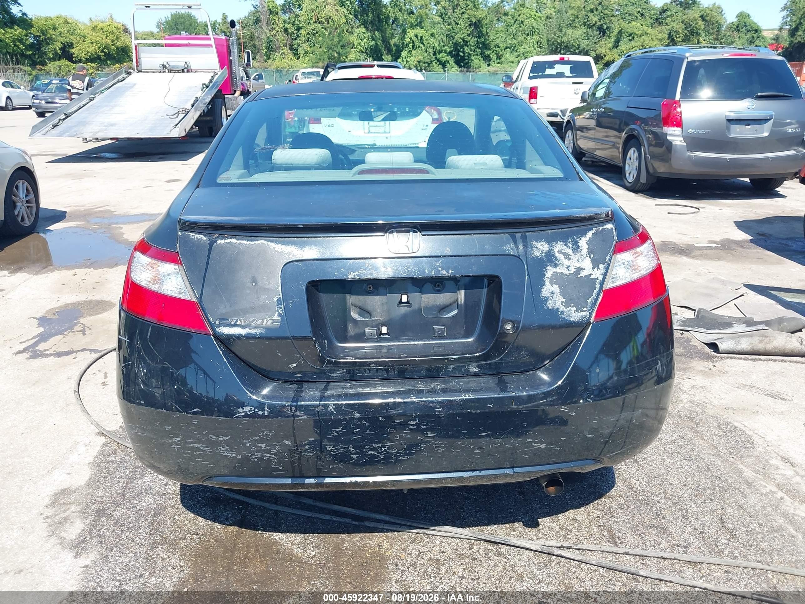 2009 Honda Civic Lx Black vin: 2HGFG12609H534560