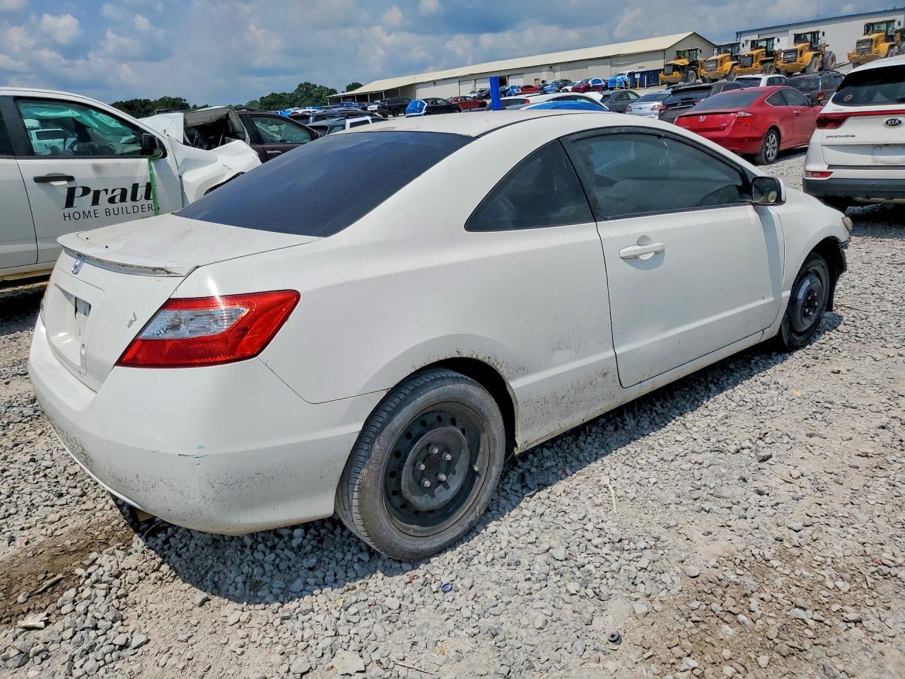 2009 Honda Civic Lx White vin: 2HGFG12609H538043