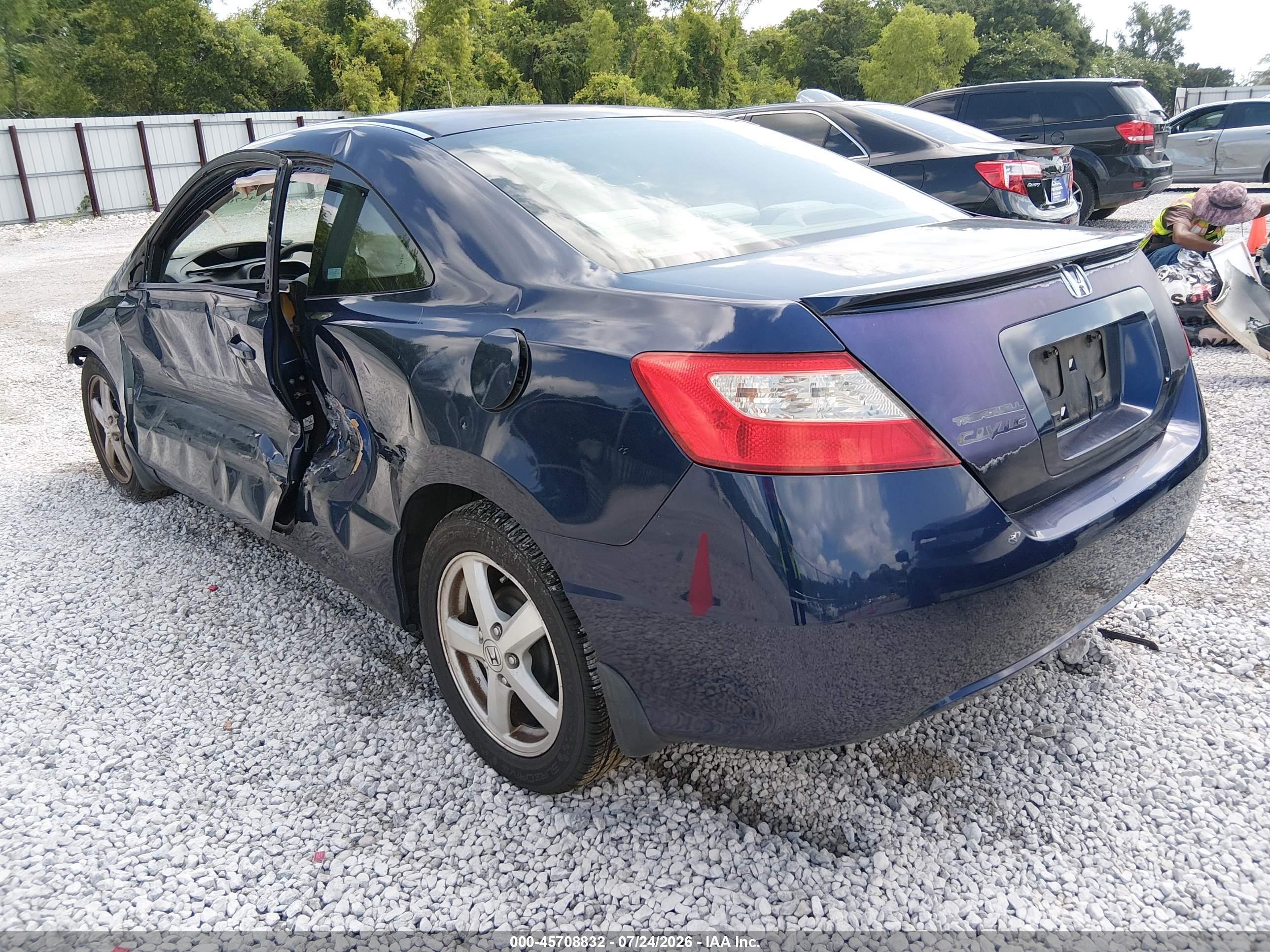 2009 Honda Civic Lx Blue vin: 2HGFG12609H540973