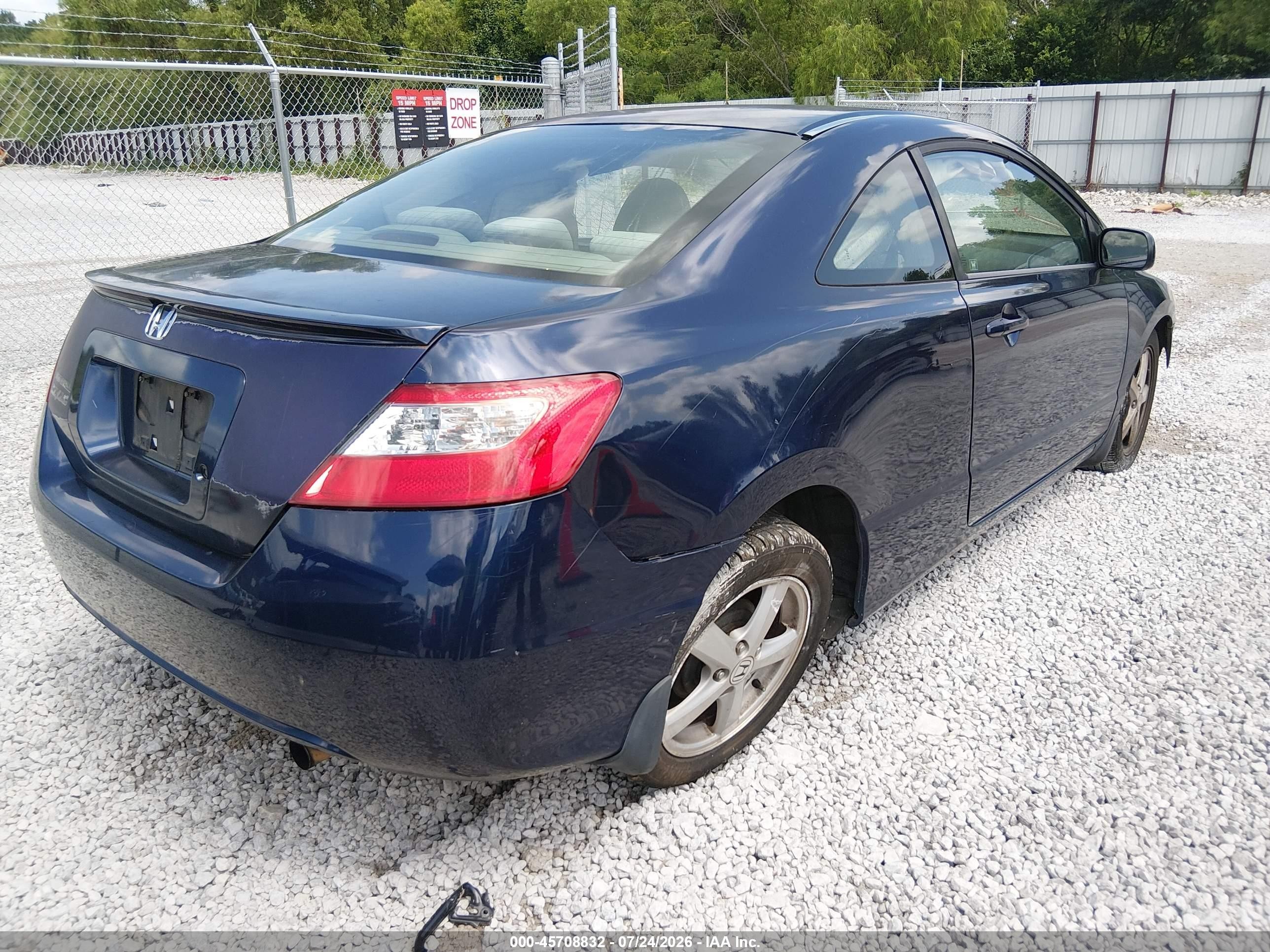 2009 Honda Civic Lx Blue vin: 2HGFG12609H540973