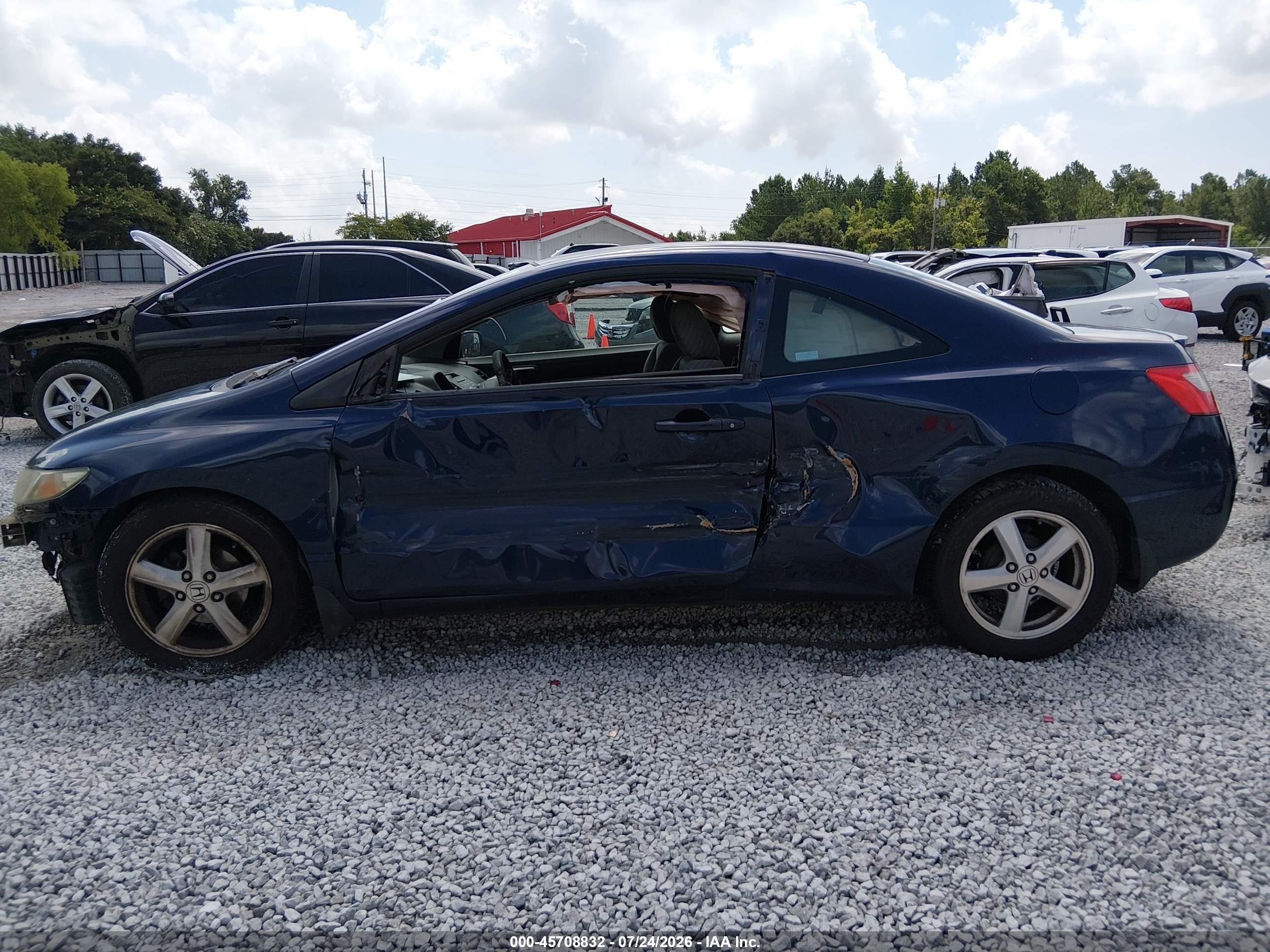 2009 Honda Civic Lx Blue vin: 2HGFG12609H540973